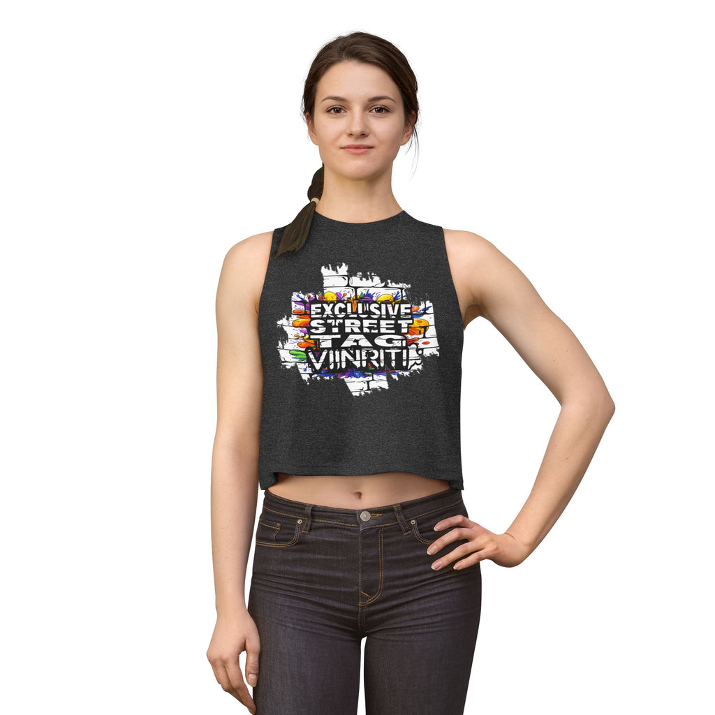 """" Viinriti Graffiti Brick 'Exclusive Street Tag' Women's Crop Top