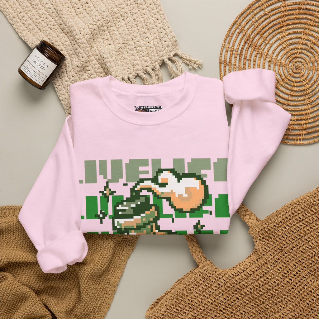 Crewneck Sweatshirt — Pixel Potion 'LIFE' Retro Gaming Graphic