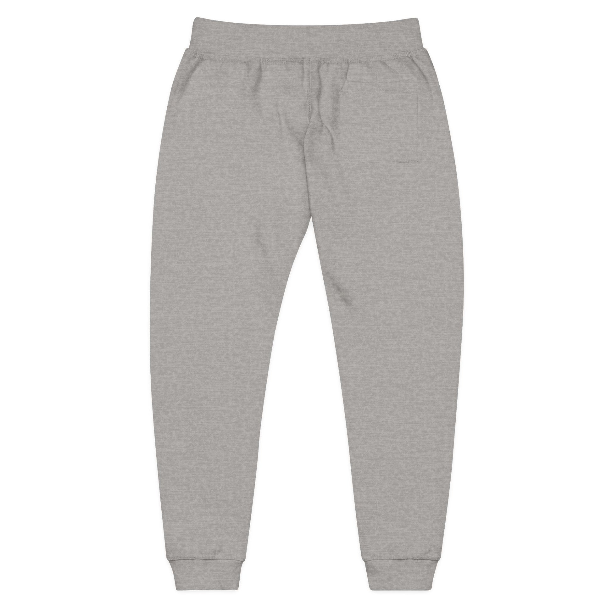 Viinriti Embroidered l Sweatpants — Cozy White Fleece Joggers