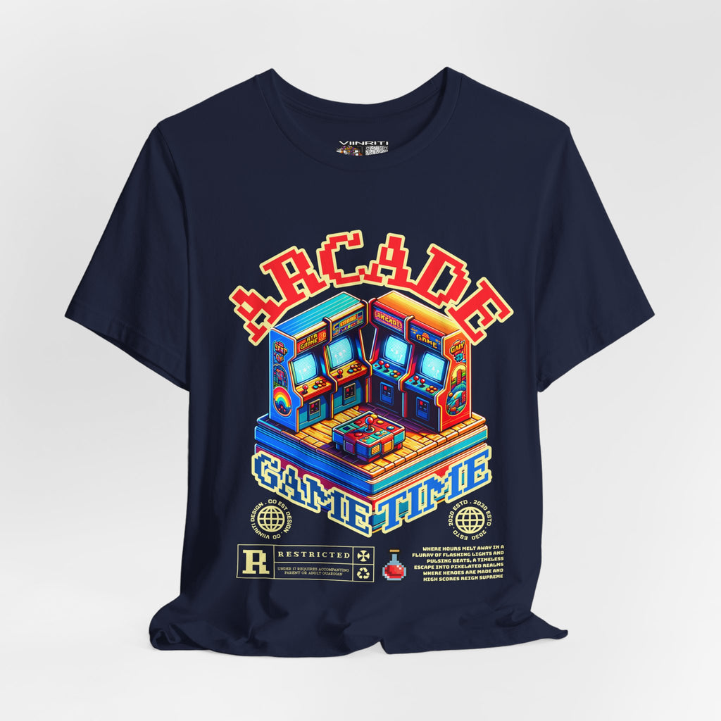 Arcade Game Time Tee — Retro Pixel Arcade Gaming T-Shirt