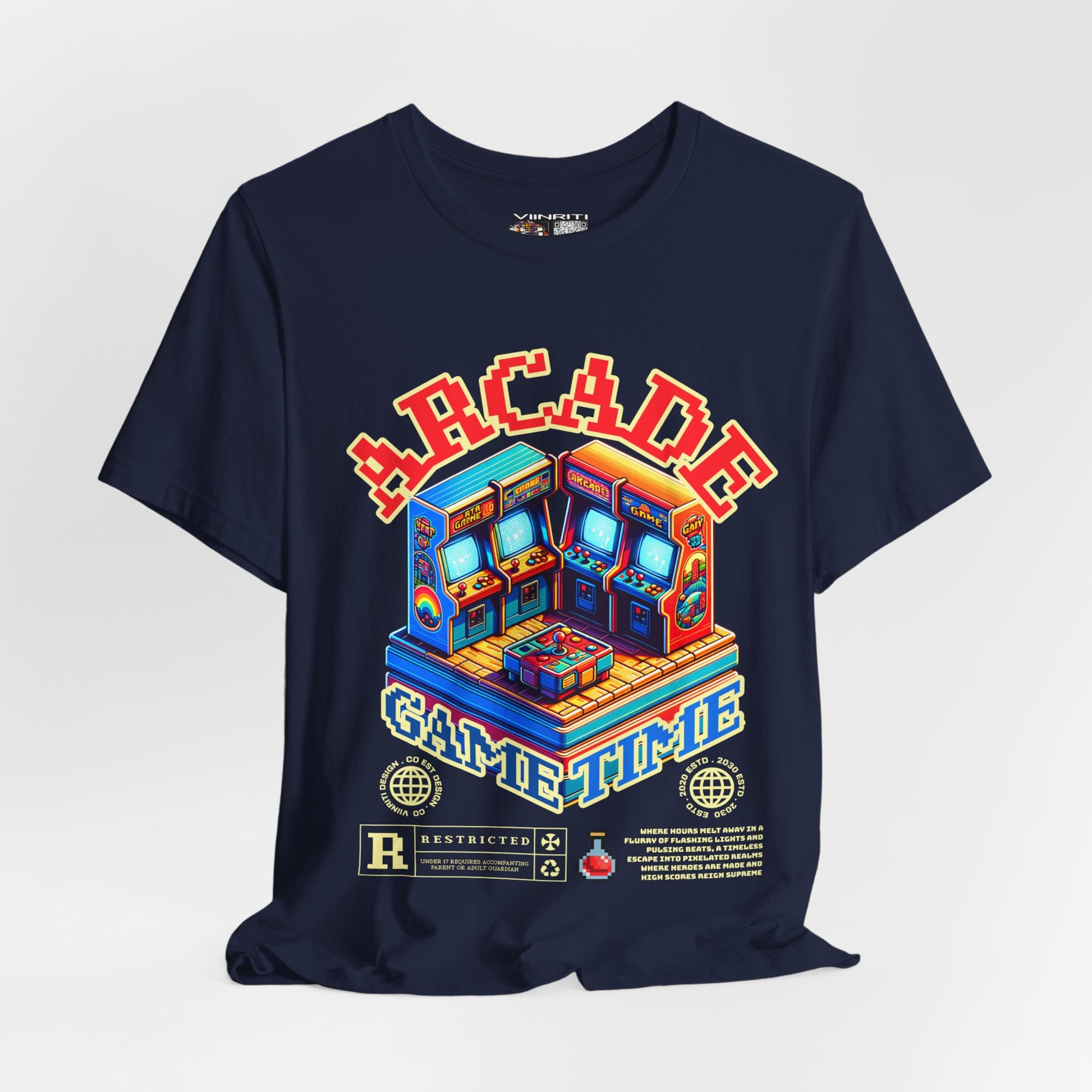 Arcade Game Time Tee — Retro Pixel Arcade Gaming T-Shirt