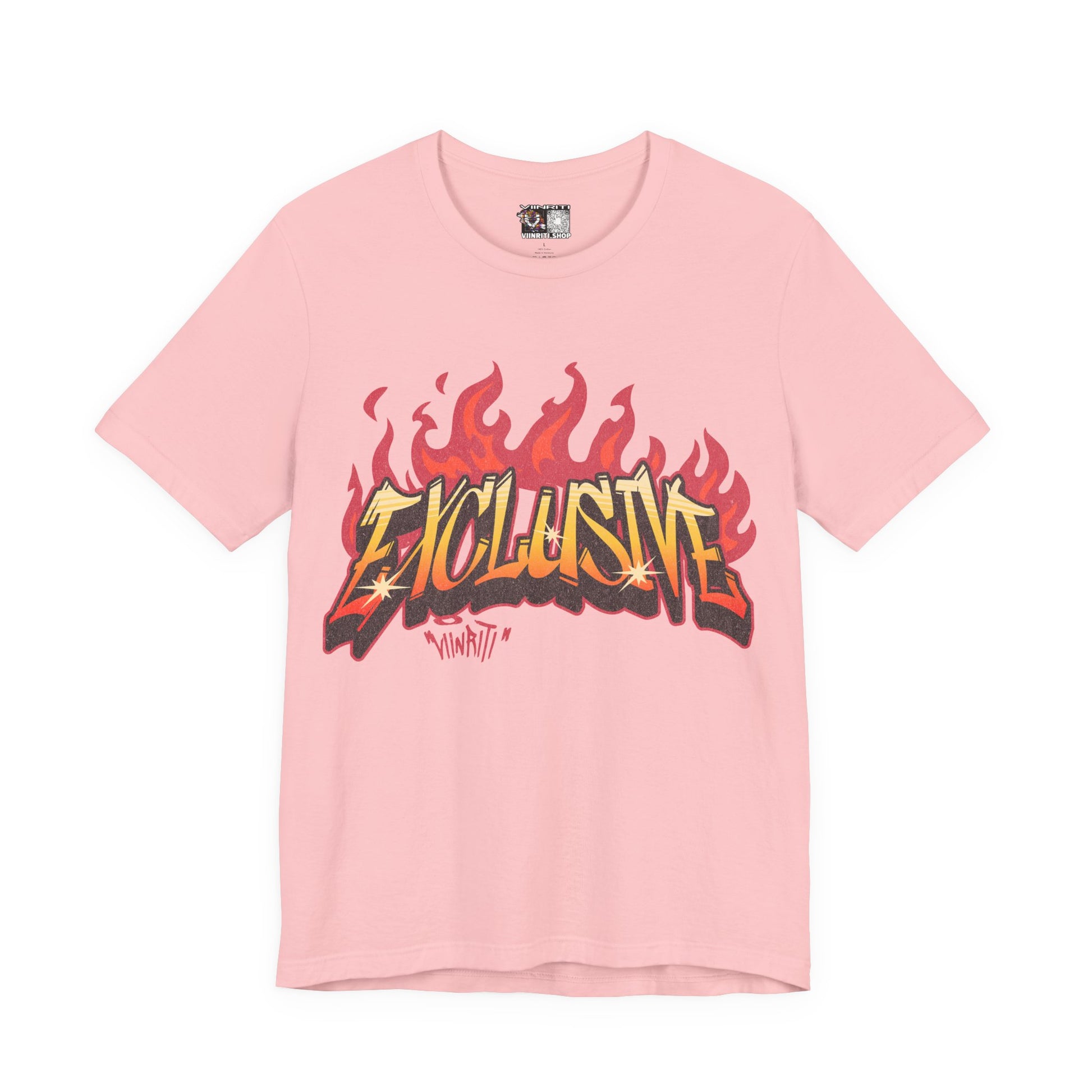 VIINRITI- 'Exclusive' Flame Graphic Streetwear T‑Shirt