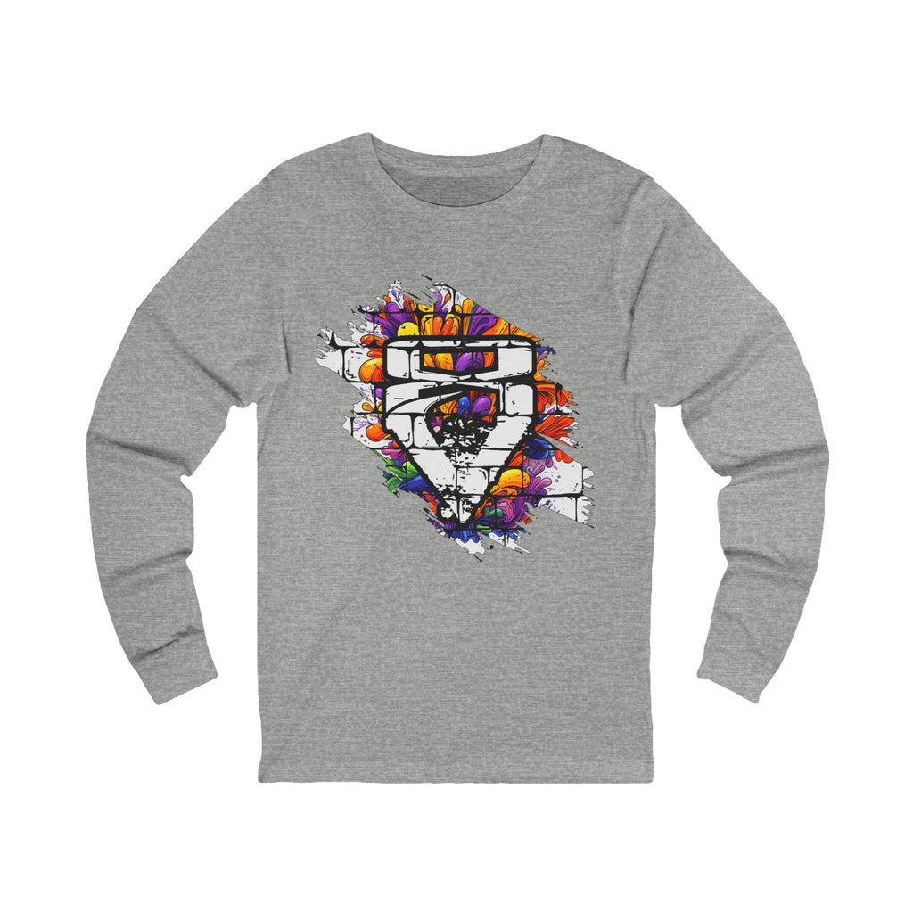 """"VIINRITI Long Sleeve Tee for Creative Souls, Unisex Art Shirt, Trendy Jersey Top, Gift for Creatives, Statement Tee