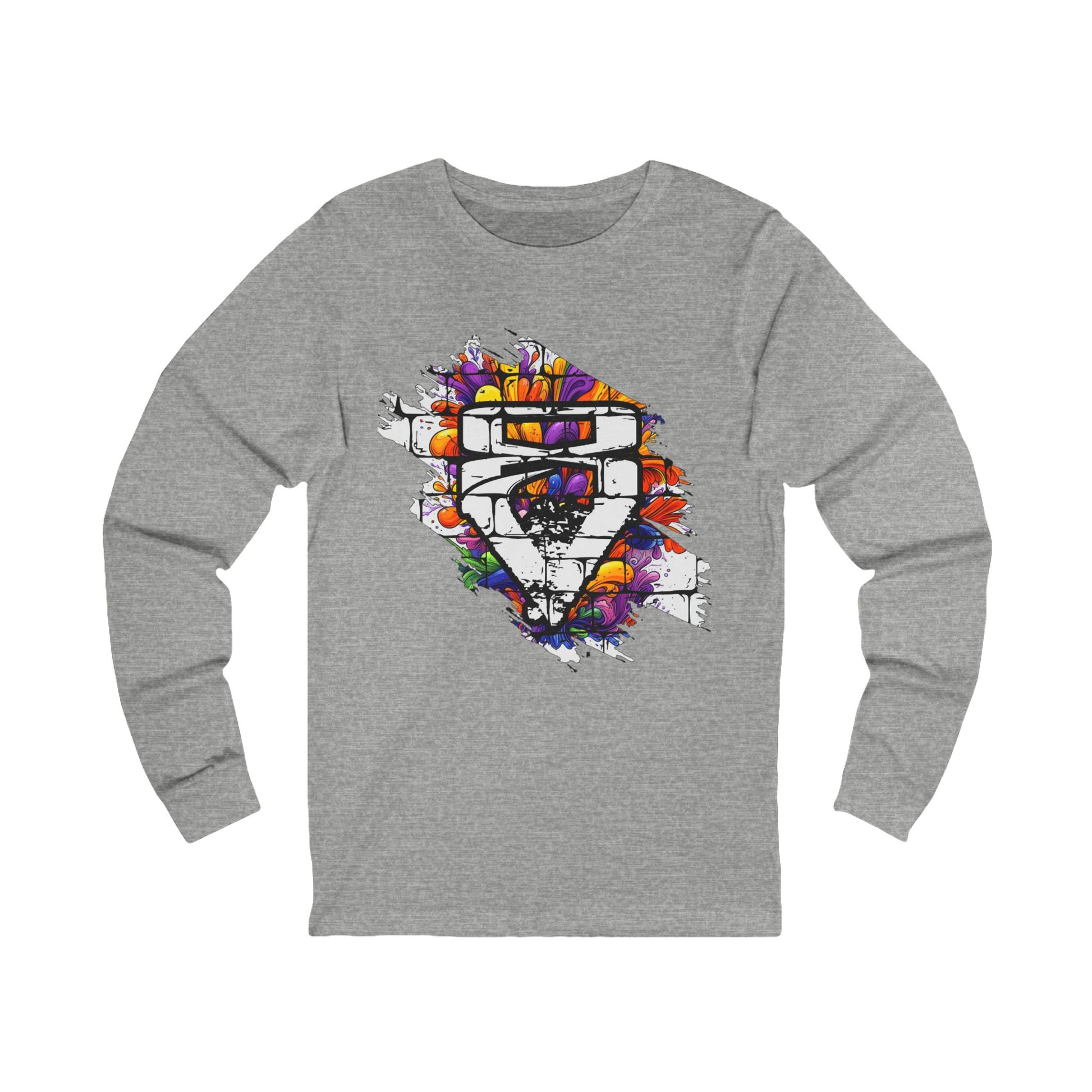 """"VIINRITI Long Sleeve Tee for Creative Souls, Unisex Art Shirt, Trendy Jersey Top, Gift for Creatives, Statement Tee