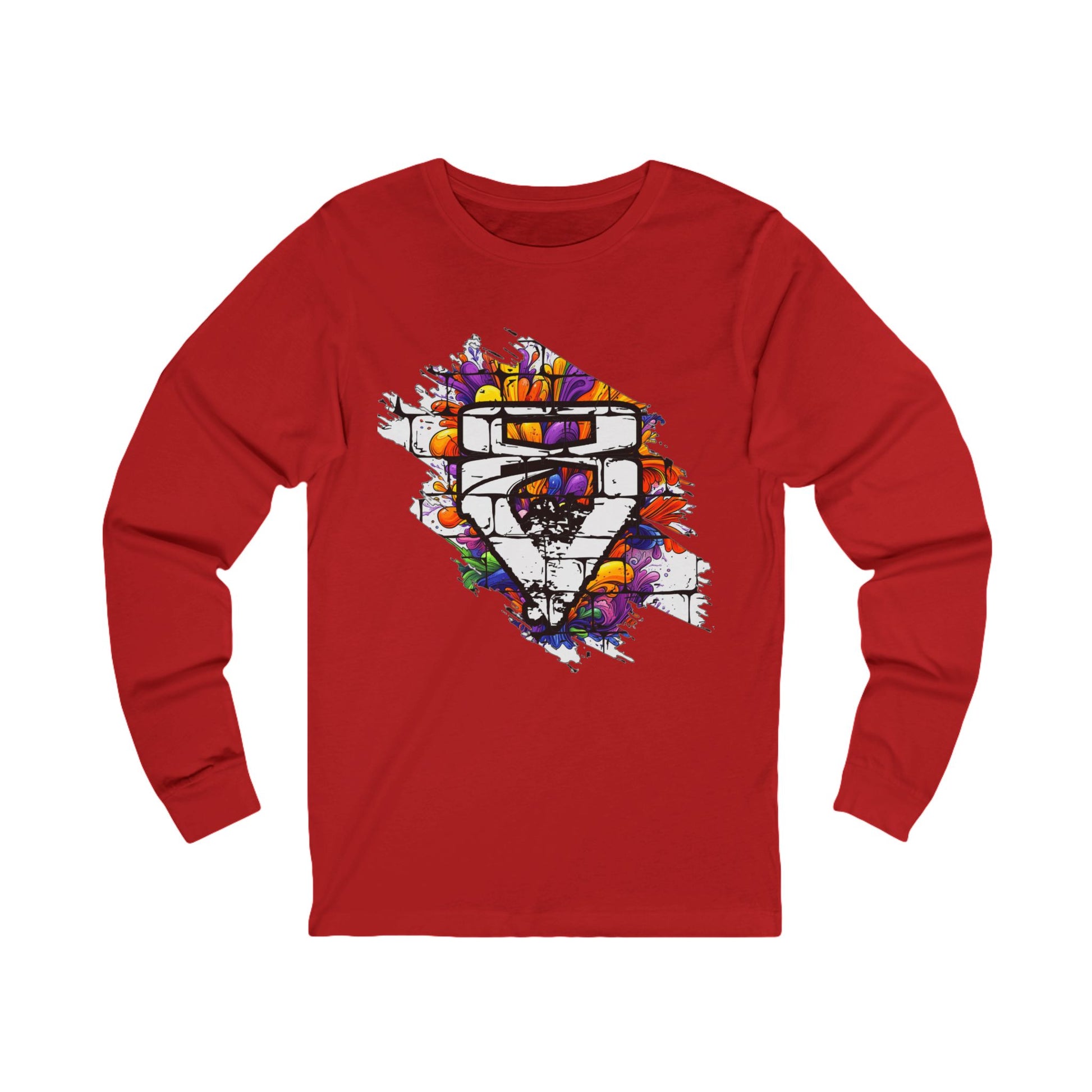 """"VIINRITI Long Sleeve Tee for Creative Souls, Unisex Art Shirt, Trendy Jersey Top, Gift for Creatives, Statement Tee