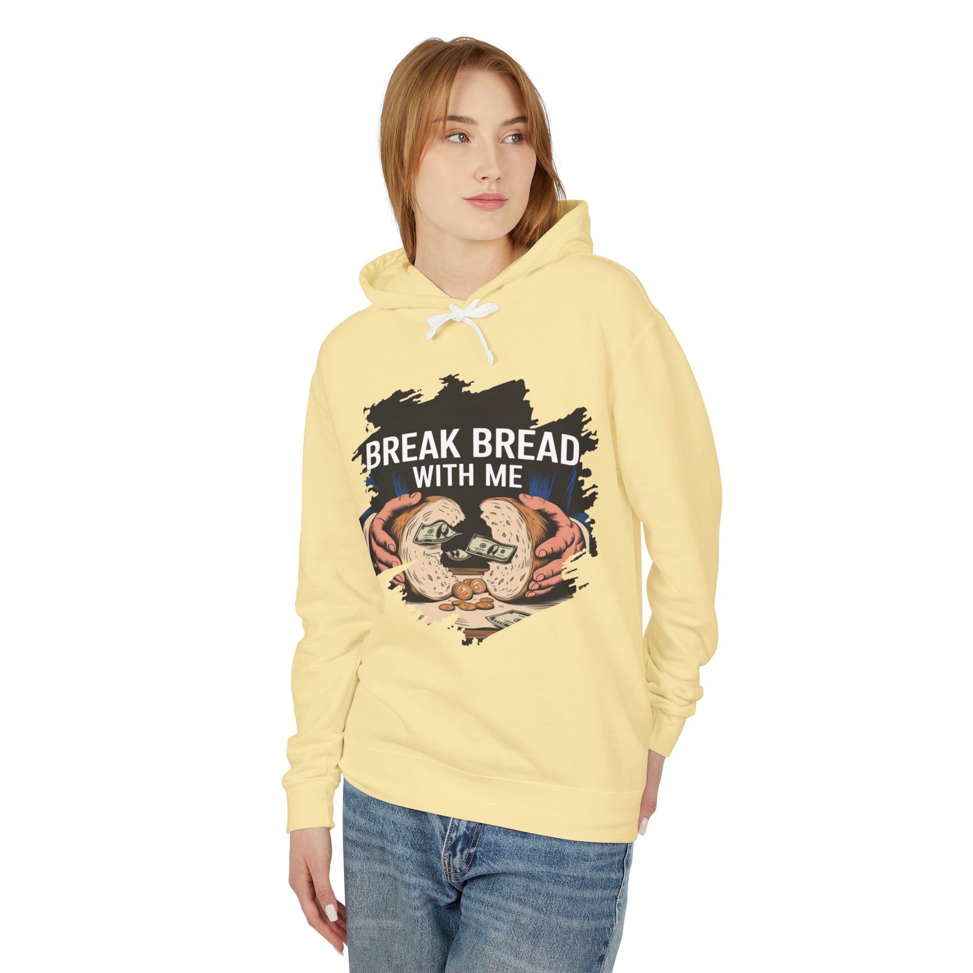 Break Bread With Me Hoodie — Cozy Bread Lovers Graphic Hoodie
