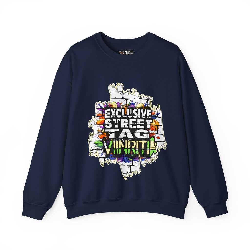 VIINRITI EXCLUSIVE Graffiti 'Exclusive Street Tag' Crewneck Sweatshirt