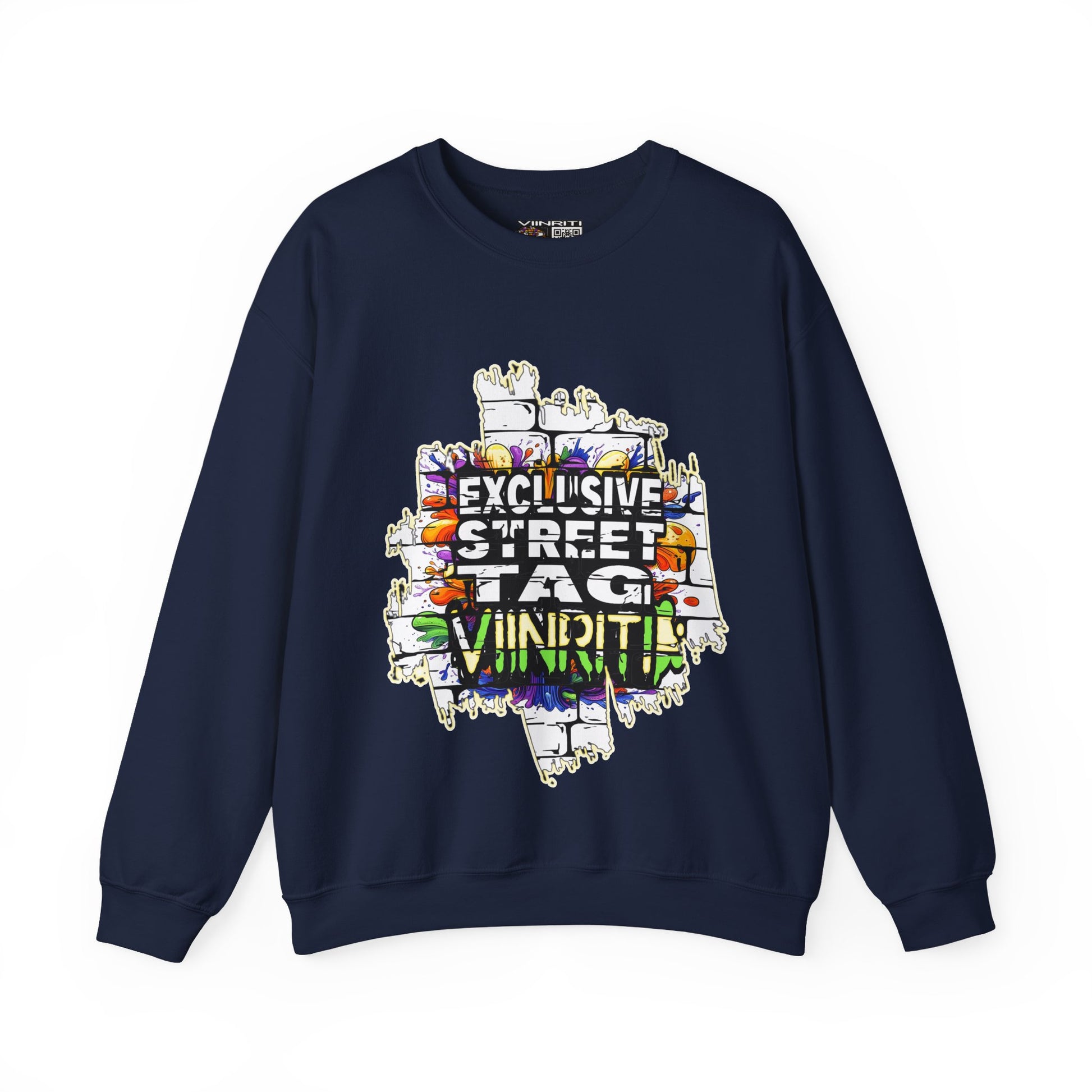 VIINRITI EXCLUSIVE Graffiti 'Exclusive Street Tag' Crewneck Sweatshirt
