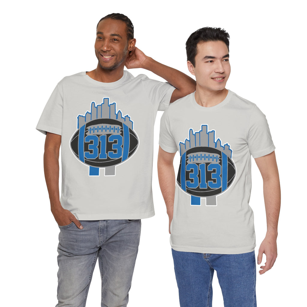 LION NEW COLORS DETROIT 313 FOOT BALL SHIRT