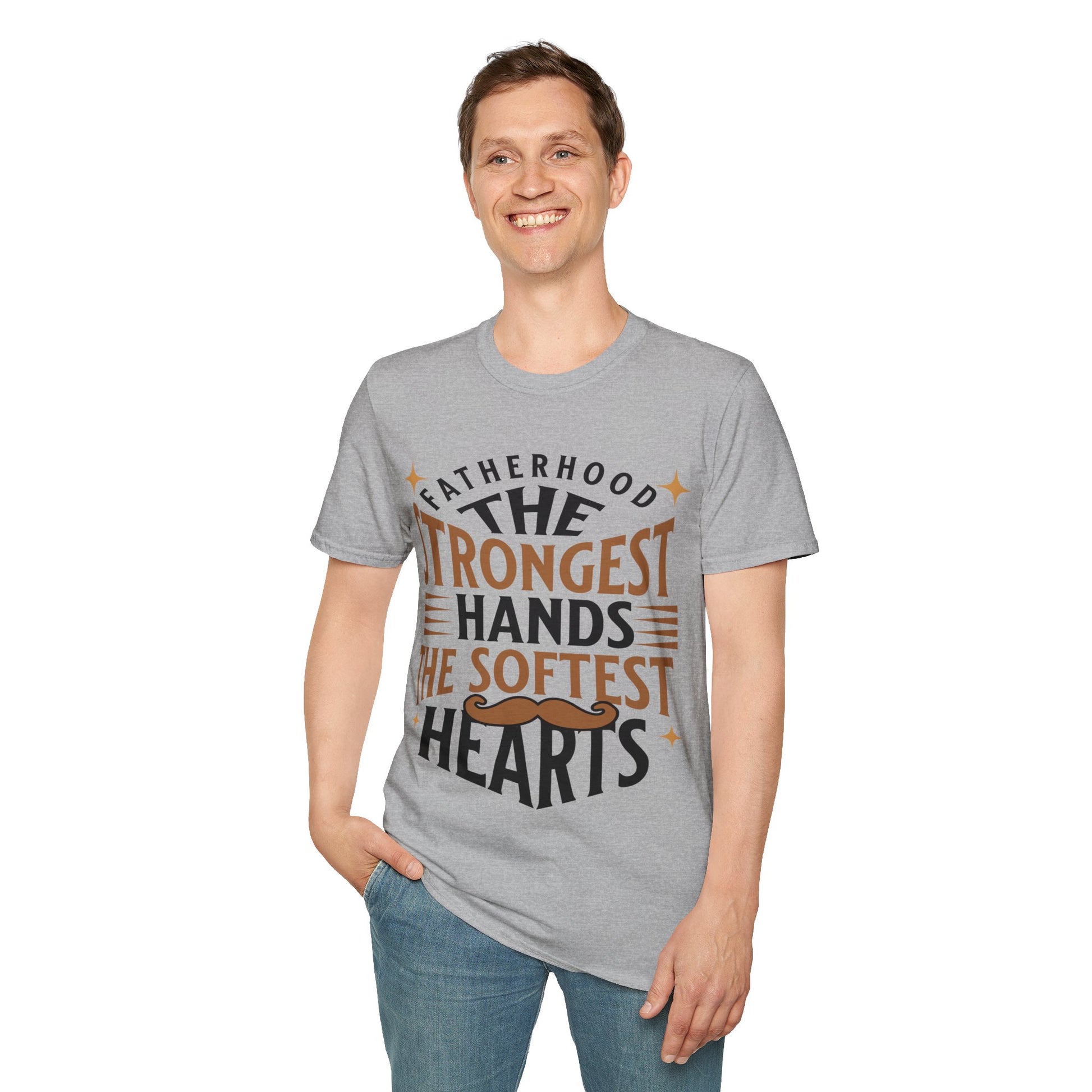 Fatherhood T-Shirt, Softstyle Tee for Dads, Gifts for Father's Day, Casual Wear, Unique Men’s Apparel, Family Celebration Top