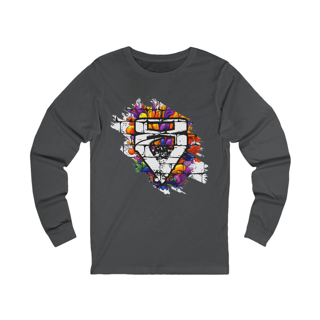 """"VIINRITI Long Sleeve Tee for Creative Souls, Unisex Art Shirt, Trendy Jersey Top, Gift for Creatives, Statement Tee