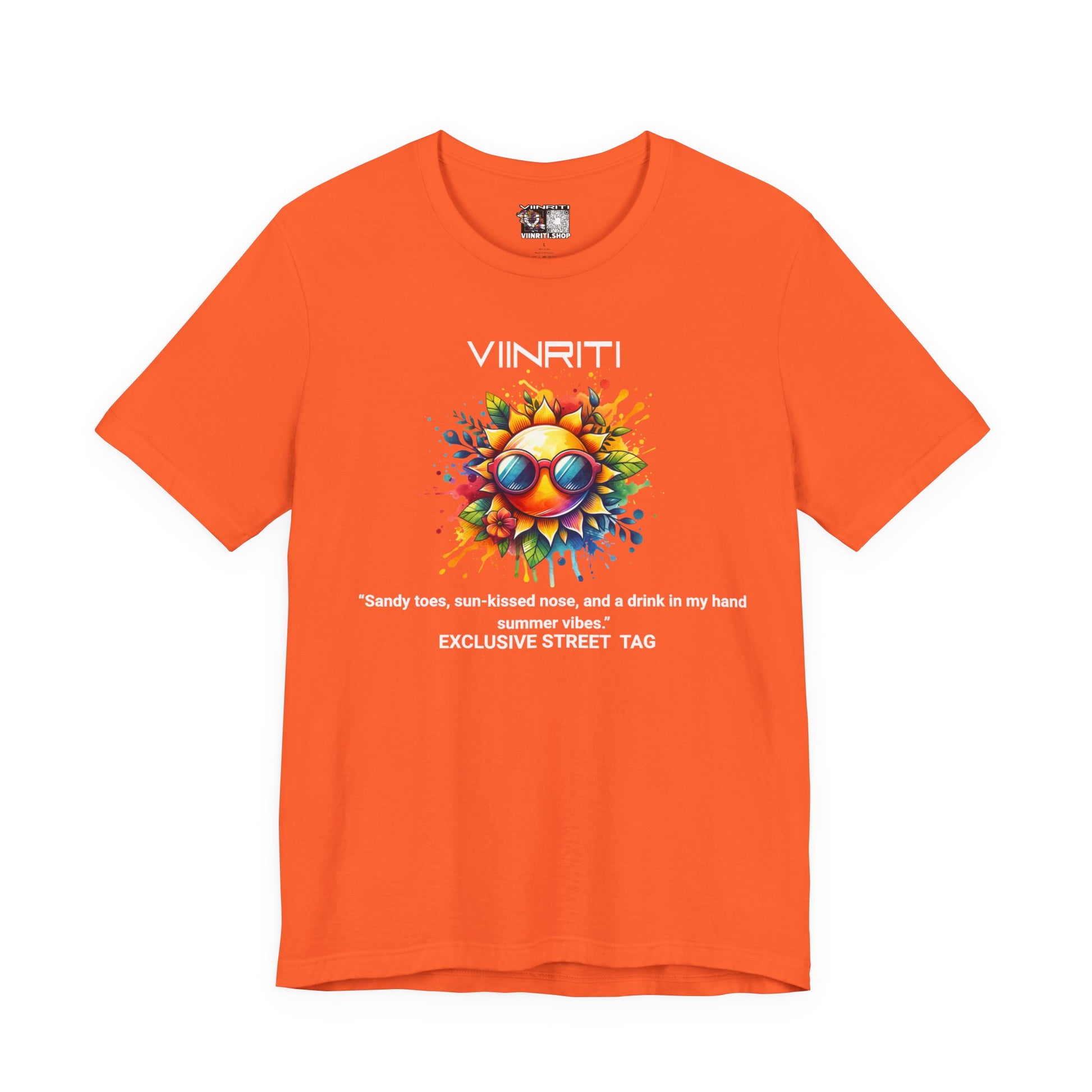 Summer Vibes Sunflower Tee - Colorful Sunglasses Graphic T-Shirt