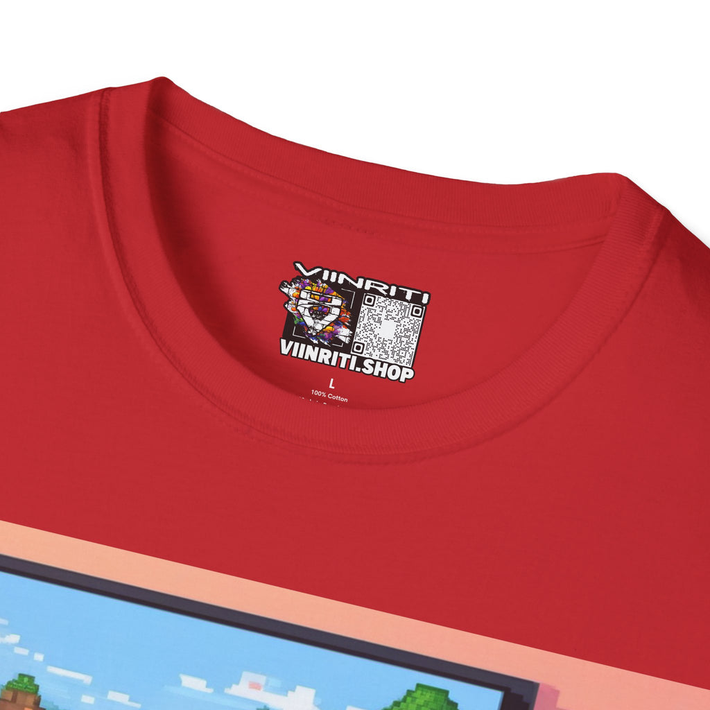Girl Gamer T-Shirt — Retro Pixel Art ‘GIRL GAMER HERE!’ Tee for Female Gamers
