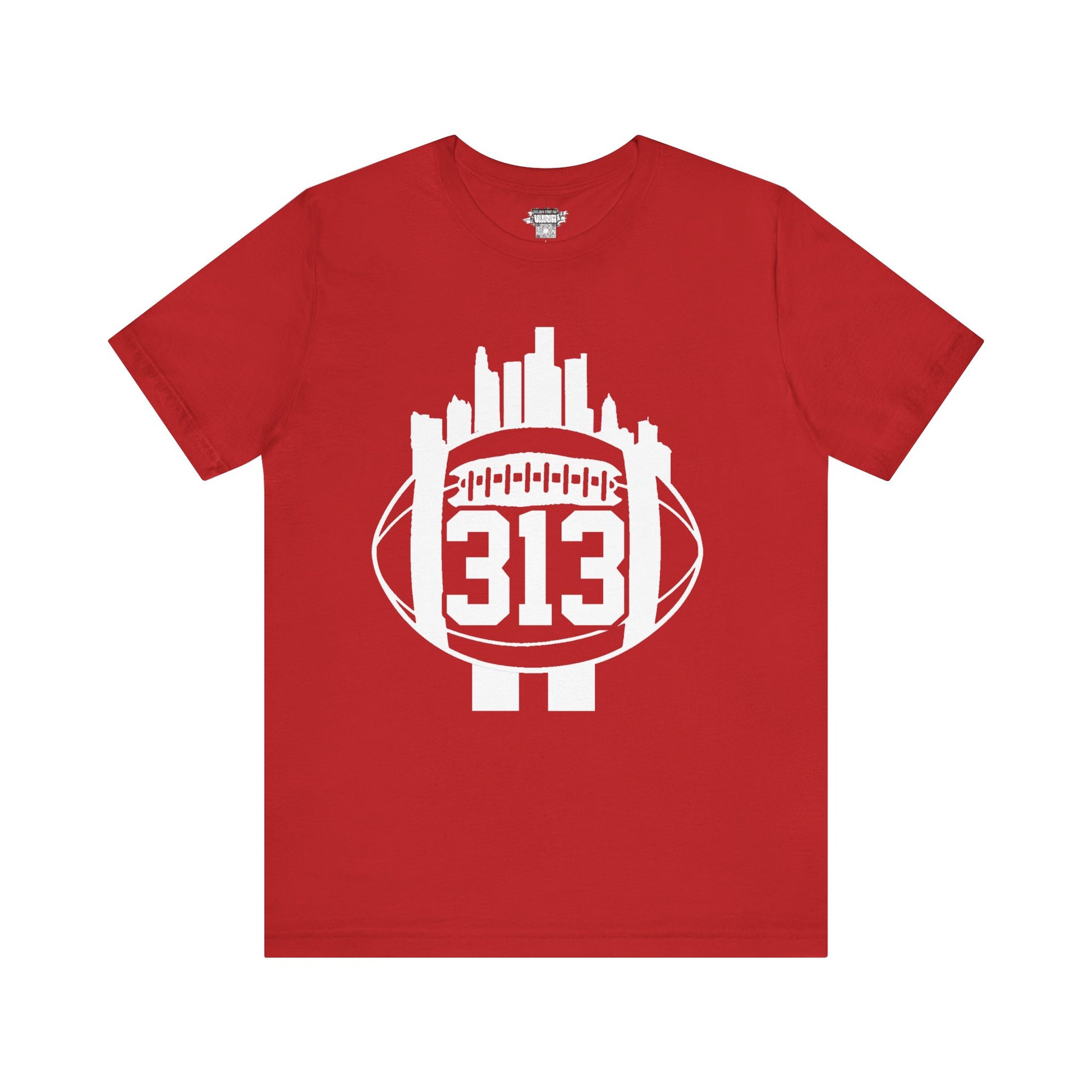 Detroit 313 Football Skyline T-Shirt