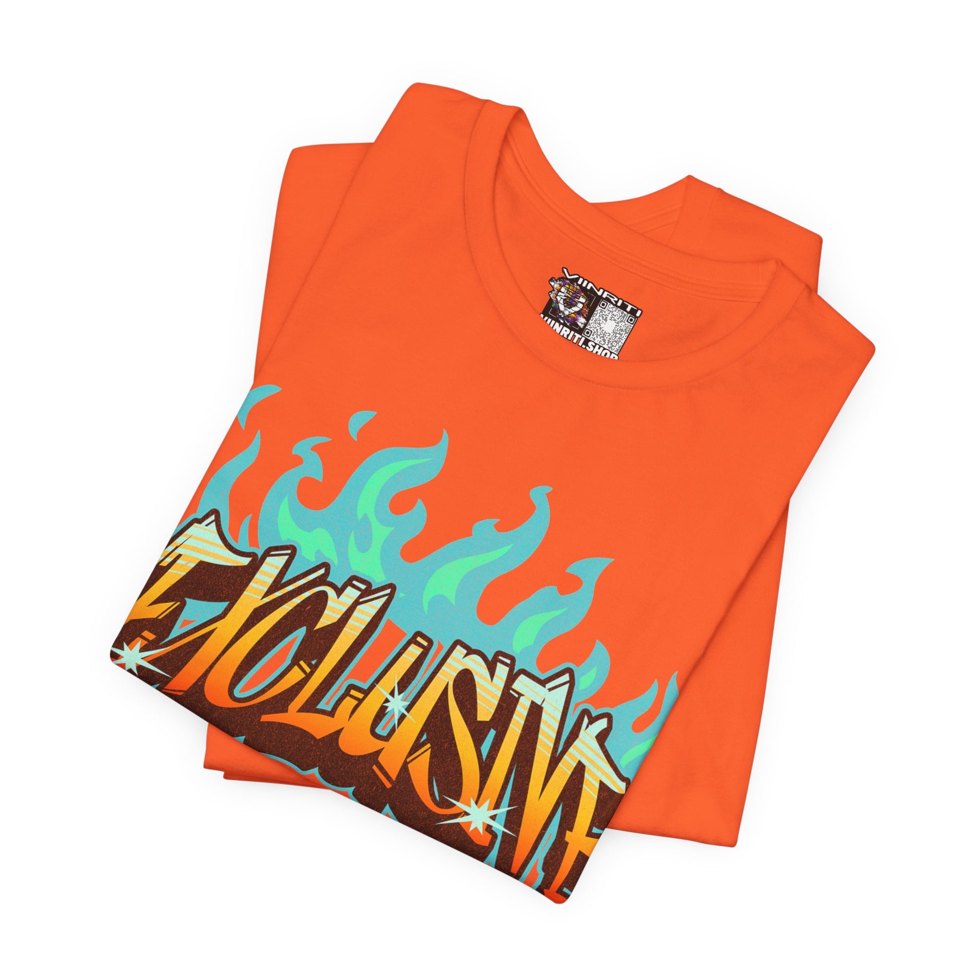 VIINRITI- 'Exclusive' Flame Graphic Streetwear T‑Shirt