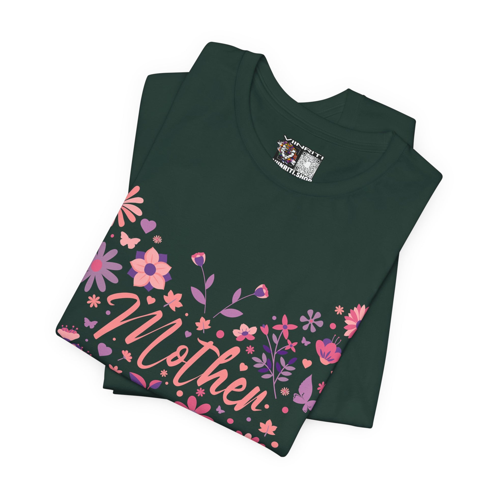Butterfly Mother T-Shirt,Tee for Mom, Floral Gift, Birthday Present, Mother's Day Apparel, Cute Butterfly Design