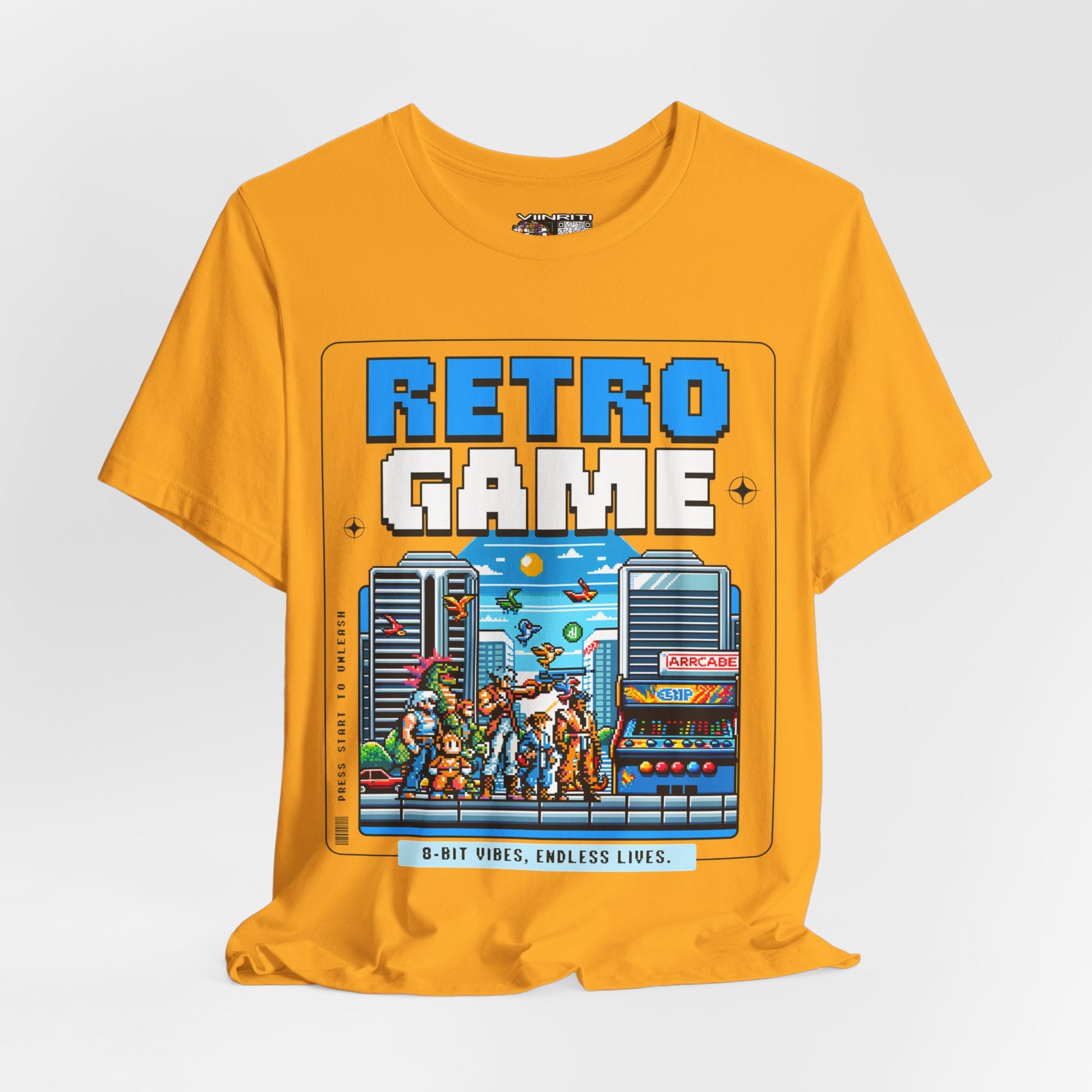 Retro Game T‑Shirt — 8‑Bit Arcade Scene Tee