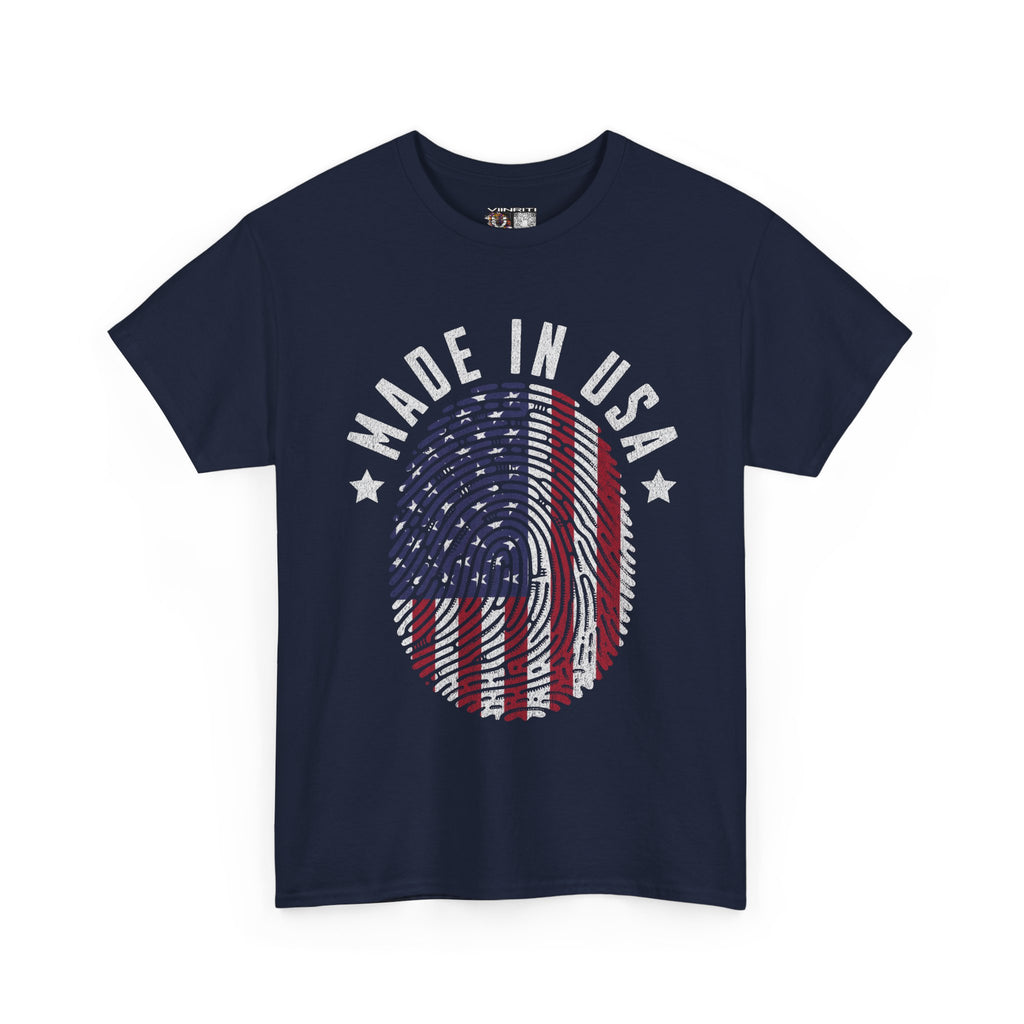 "Patriotic Unisex Heavy Cotton Tee | Made in USA T-Shirt, Graphic Tee for Independence Day, Casual Wear, Gift Idea, American Pride