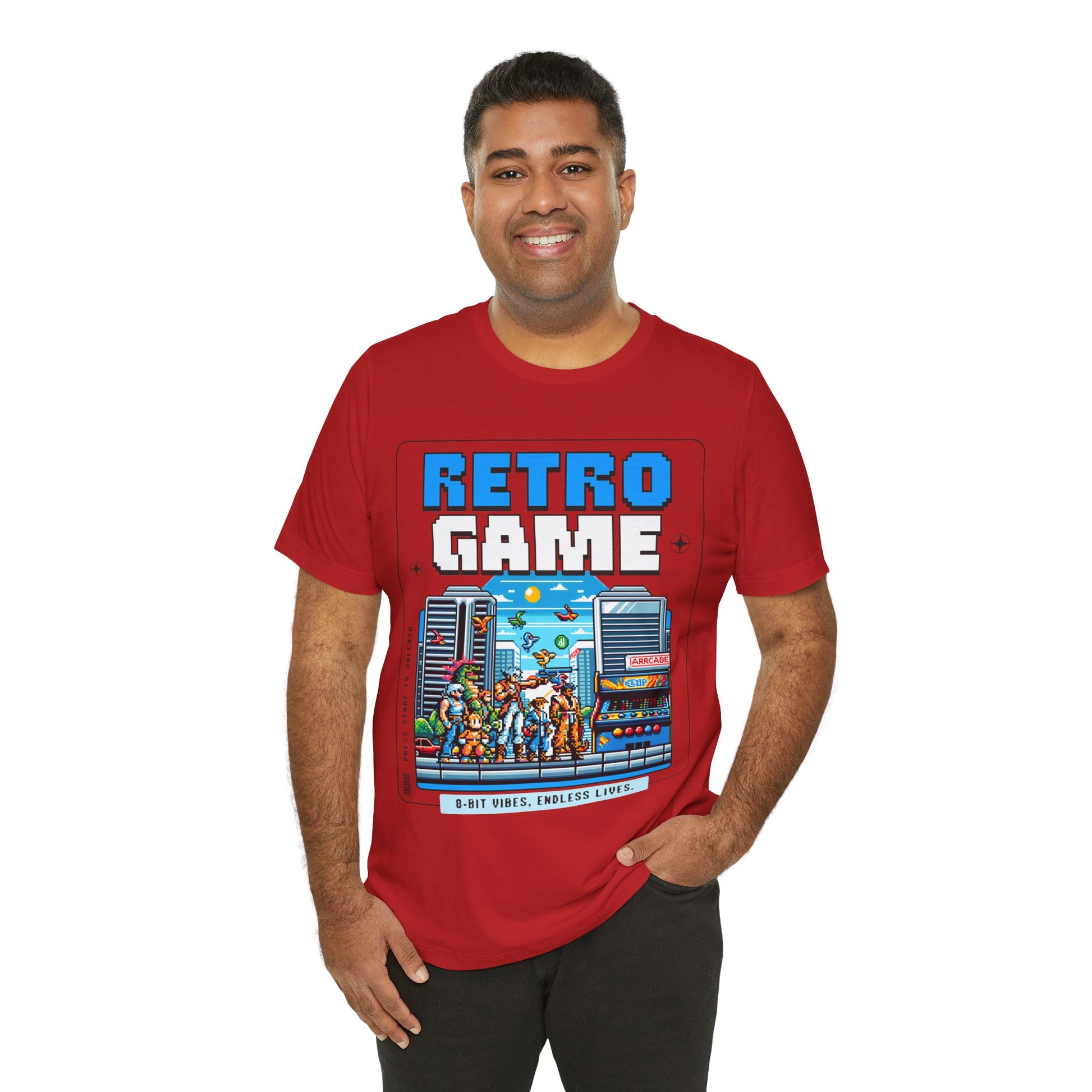 Retro Game T‑Shirt — 8‑Bit Arcade Scene Tee