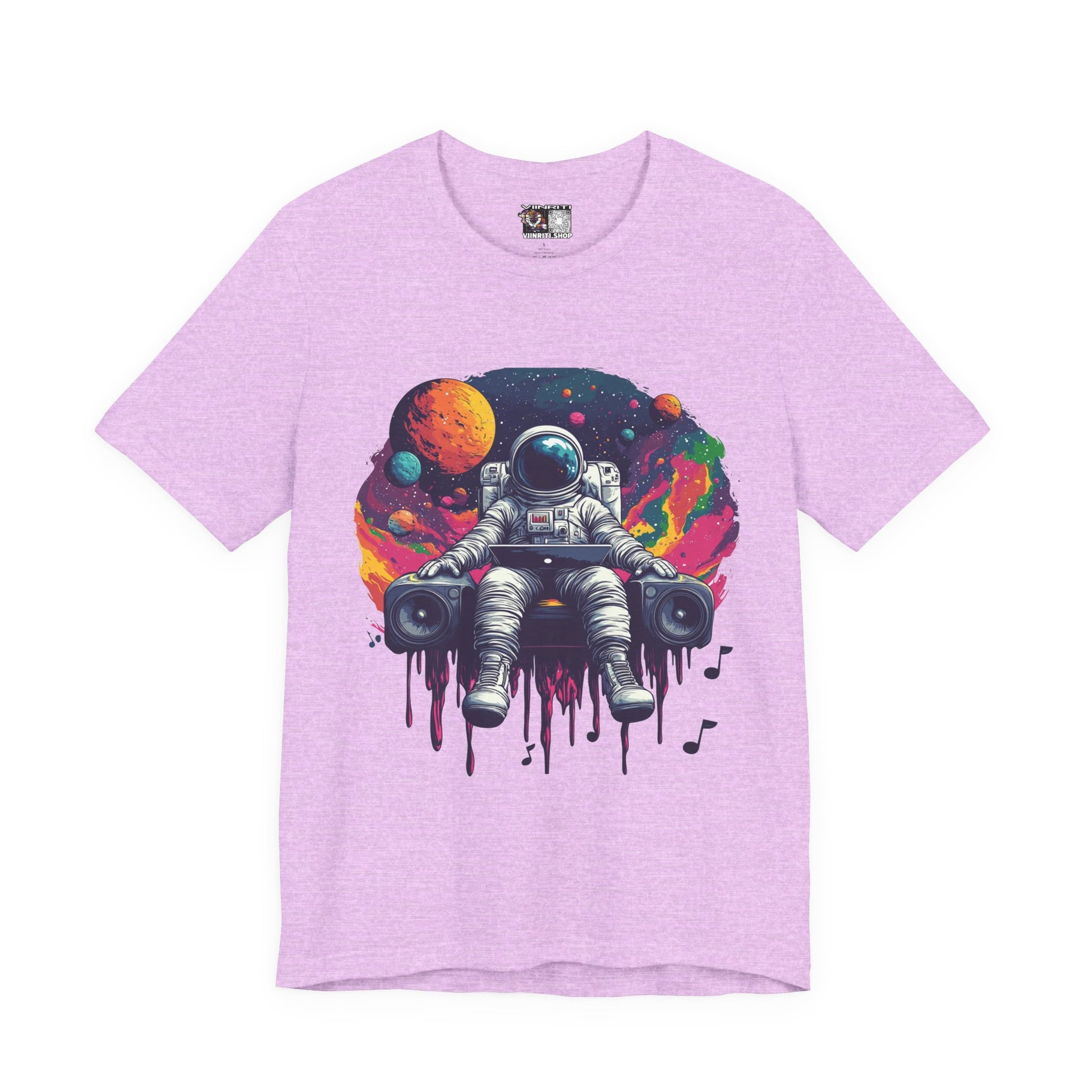 Cosmic Beats Astronaut Tee - Unisex Short Sleeve T-Shirt