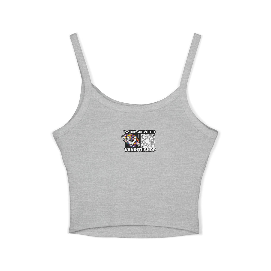 Cosmic Girl  Crop Tank Top — Abstract Galaxy Face Art