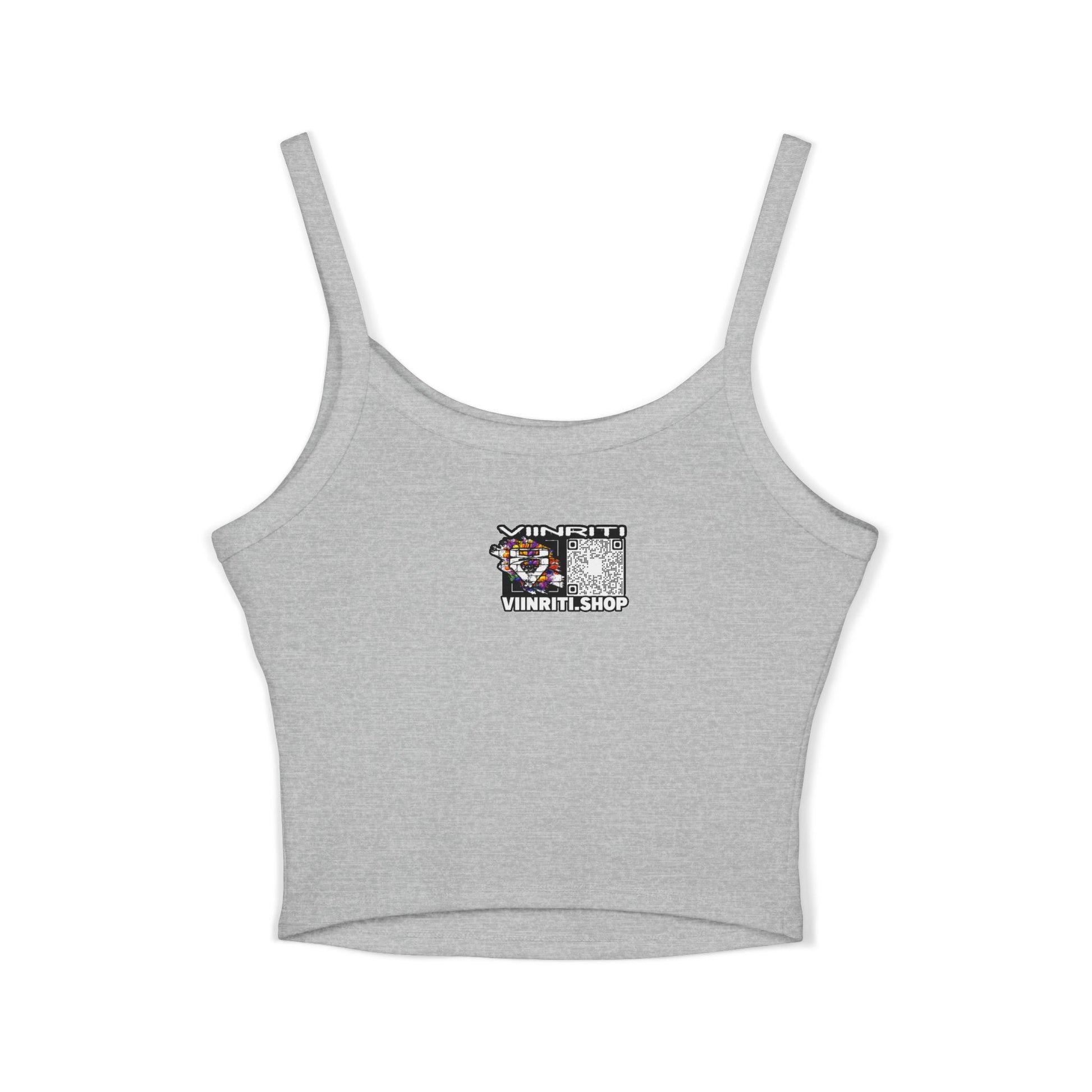 Cosmic Girl  Crop Tank Top — Abstract Galaxy Face Art