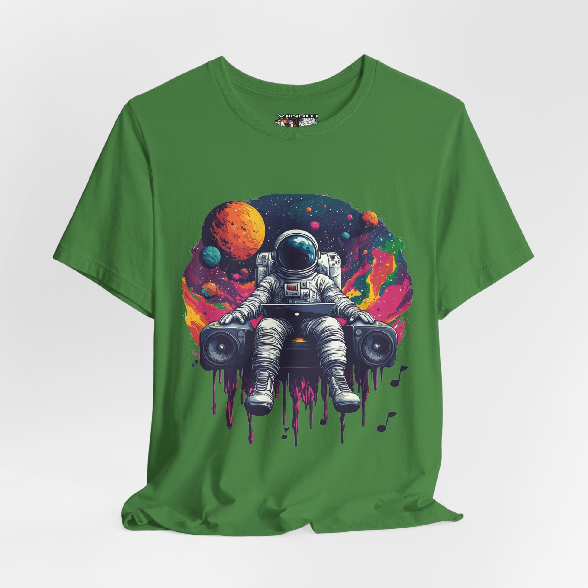 Cosmic Beats Astronaut Tee - Unisex Short Sleeve T-Shirt