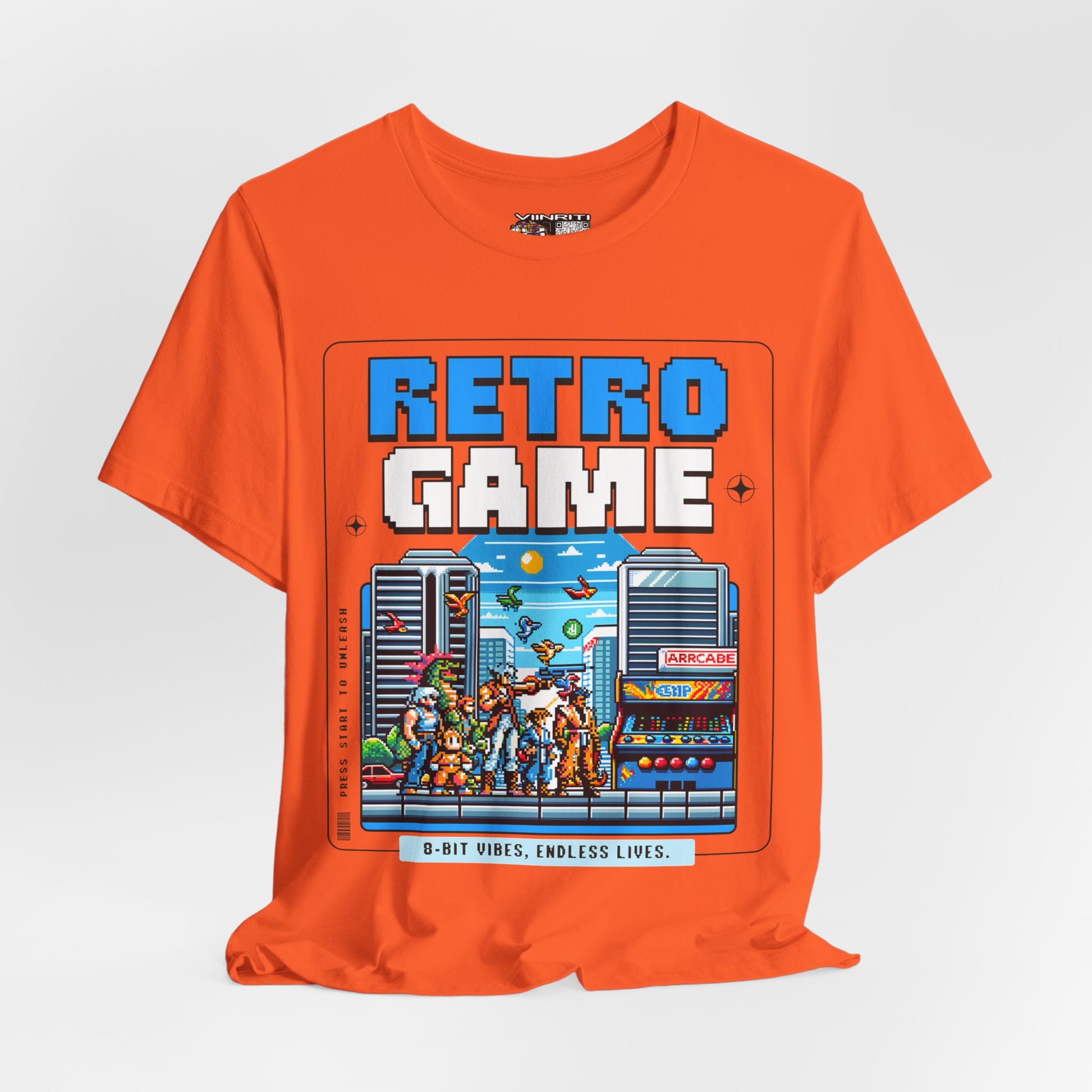 Retro Game T‑Shirt — 8‑Bit Arcade Scene Tee
