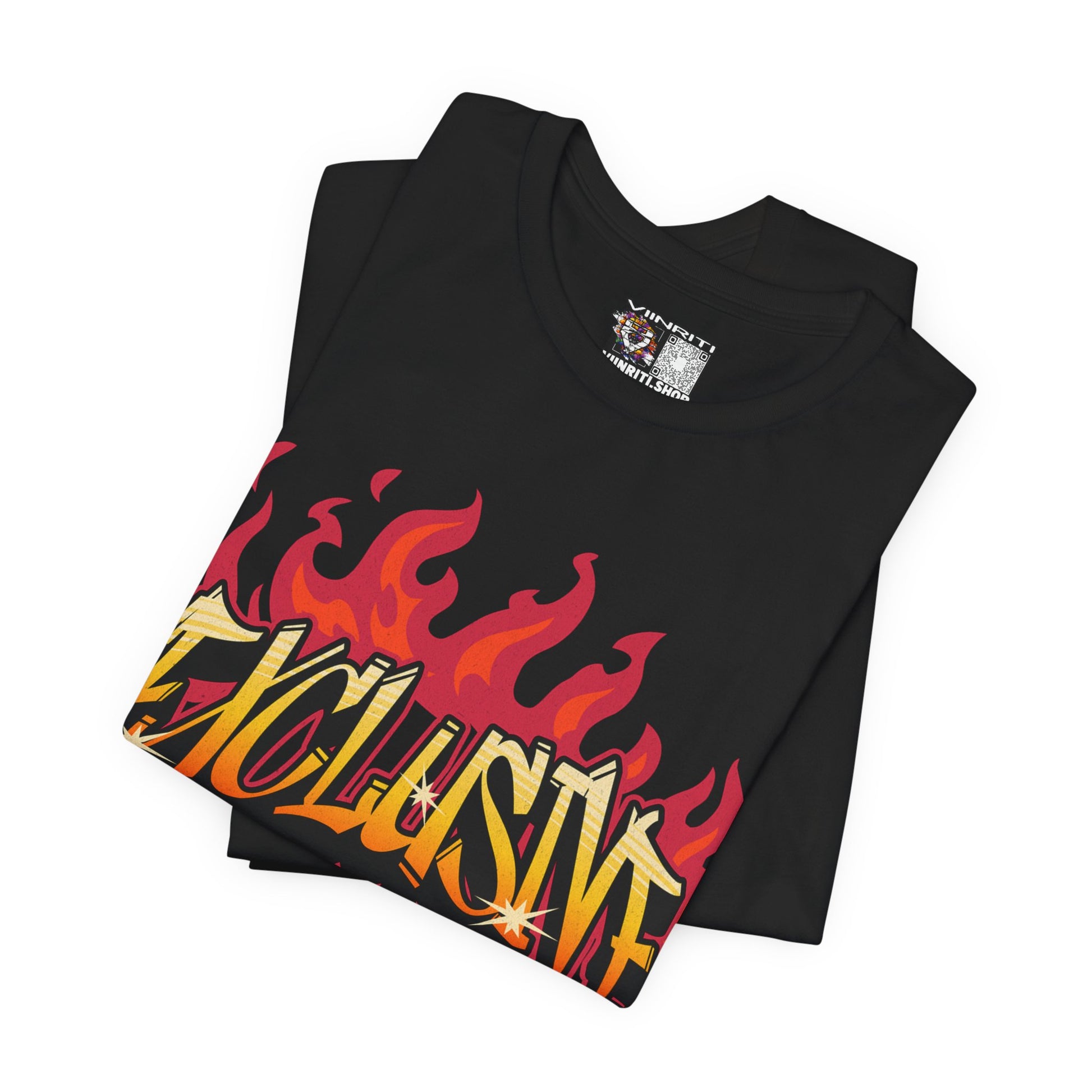 VIINRITI- 'Exclusive' Flame Graphic Streetwear T‑Shirt