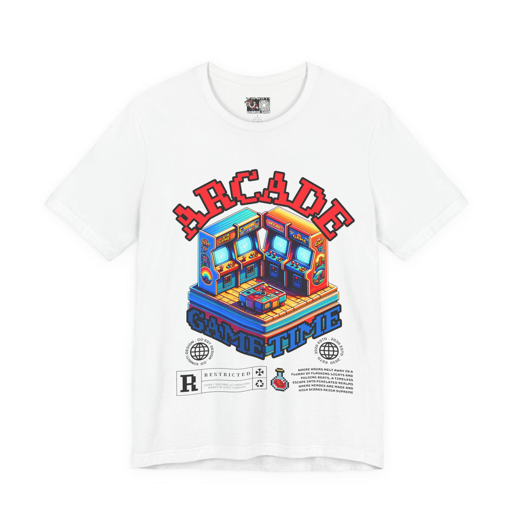 Arcade Game Time Tee — Retro Pixel Arcade Gaming T-Shirt