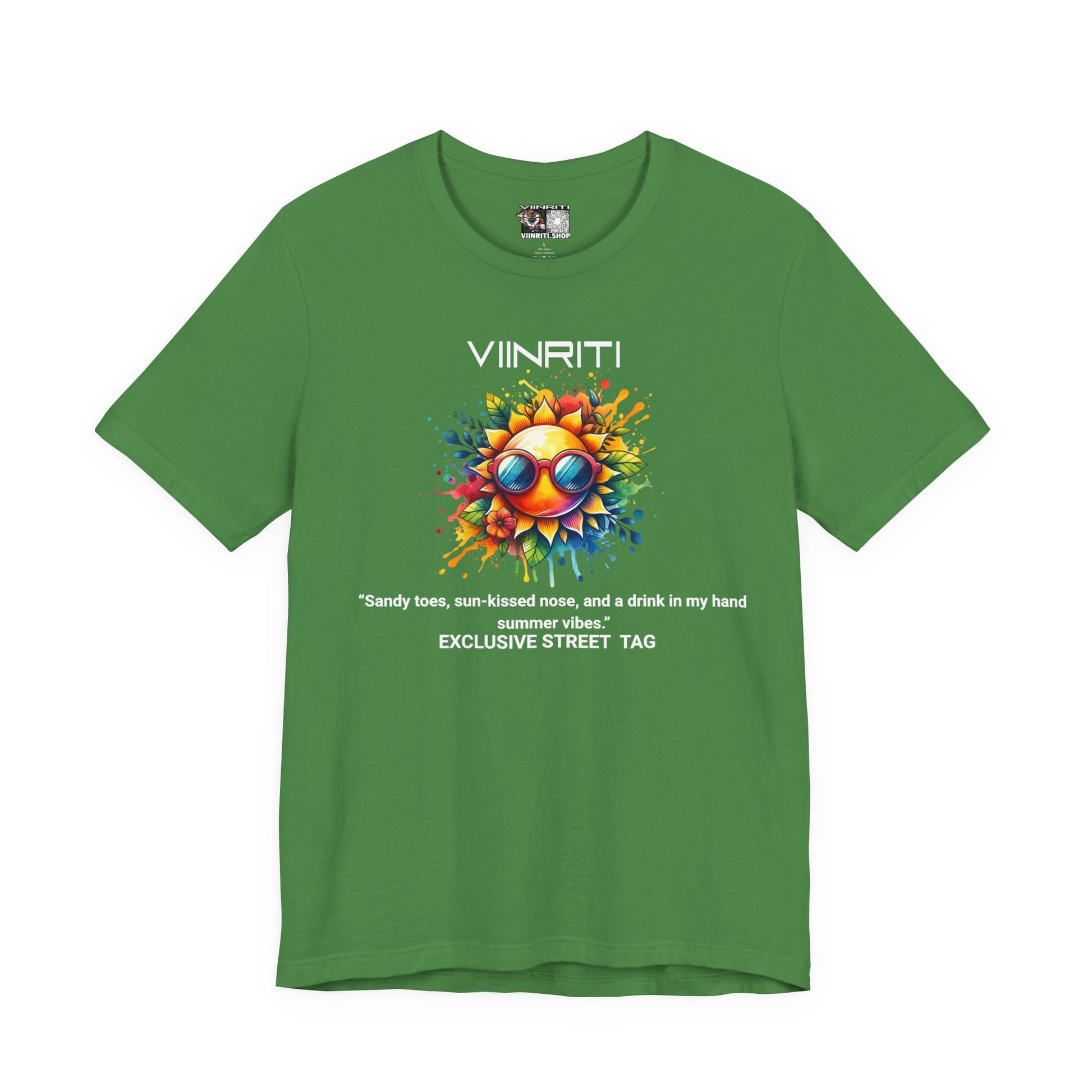 Summer Vibes Sunflower Tee - Colorful Sunglasses Graphic T-Shirt