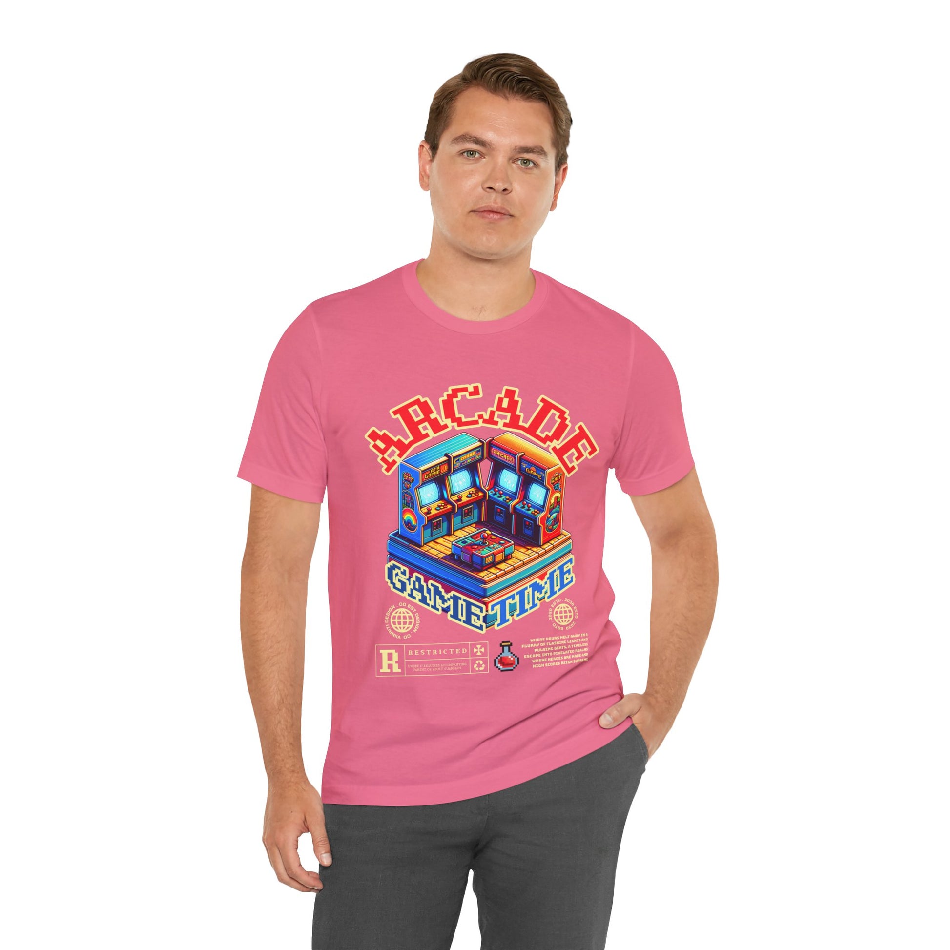 Arcade Game Time Tee — Retro Pixel Arcade Gaming T-Shirt