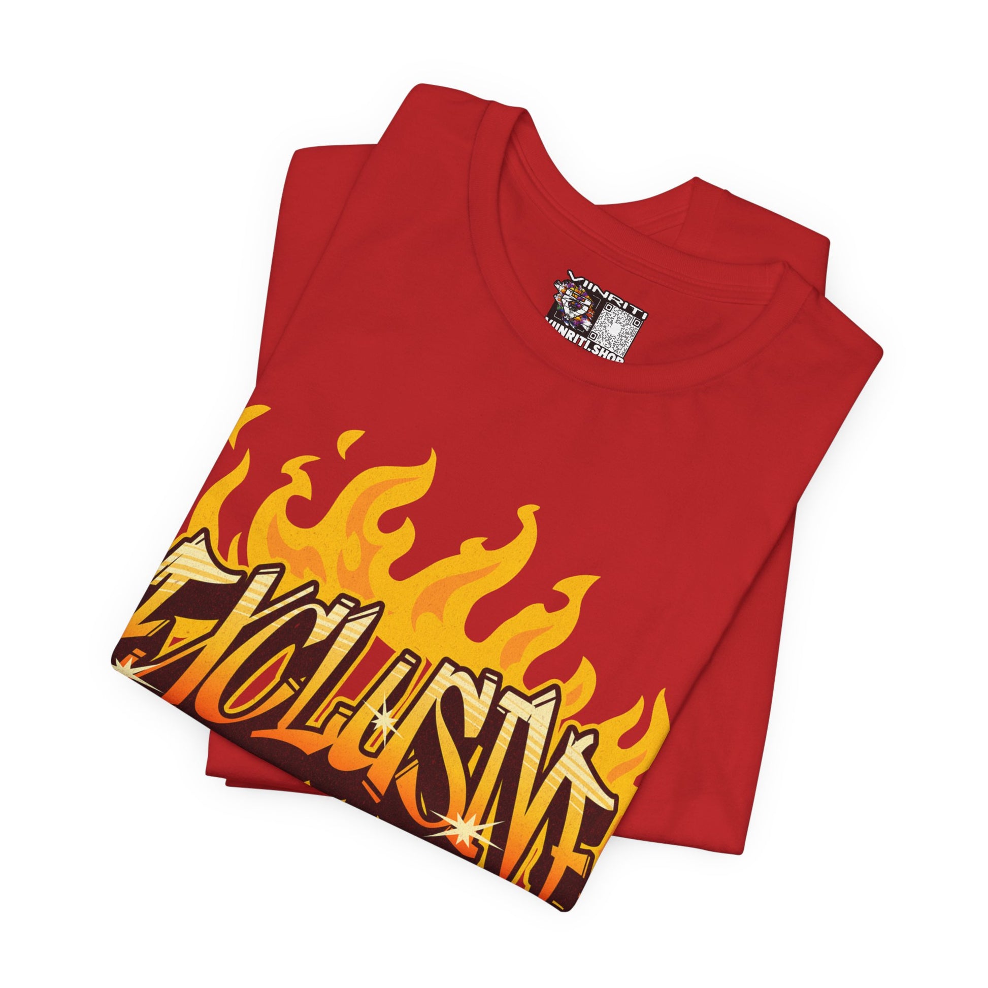 VIINRITI- 'Exclusive' Flame Graphic Streetwear T‑Shirt