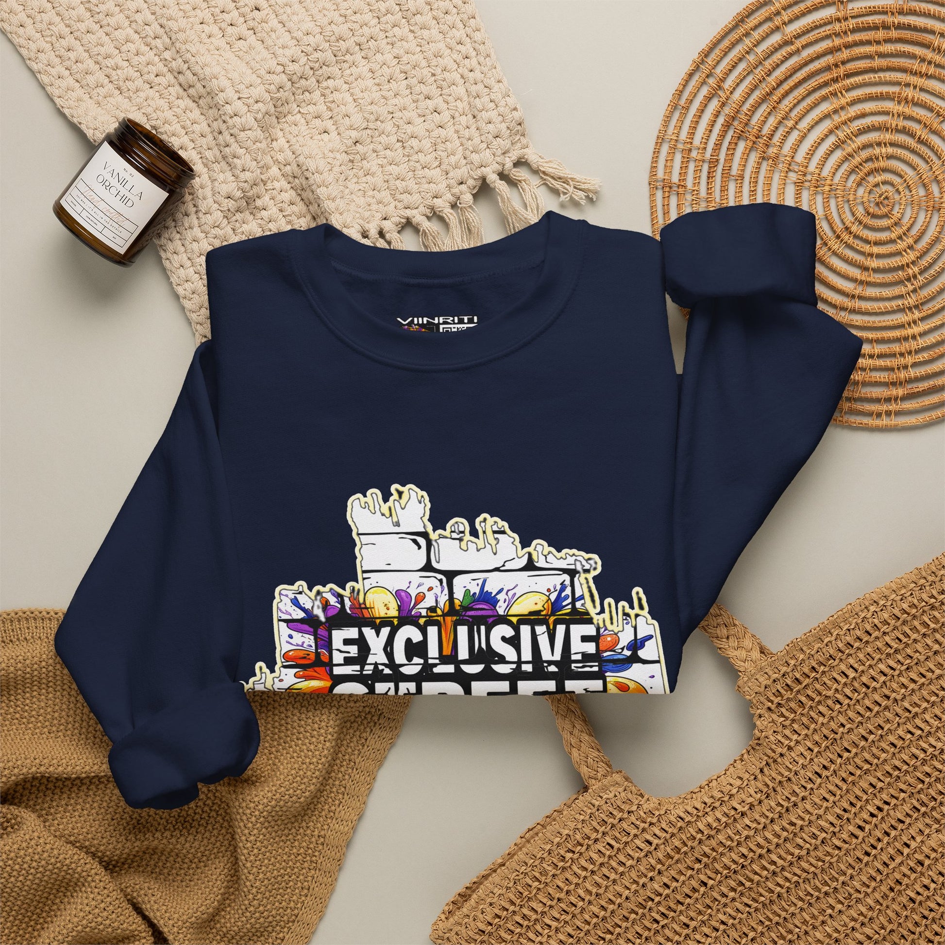 VIINRITI EXCLUSIVE Graffiti 'Exclusive Street Tag' Crewneck Sweatshirt