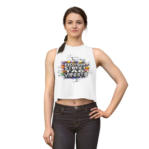 """" Viinriti Graffiti Brick 'Exclusive Street Tag' Women's Crop Top