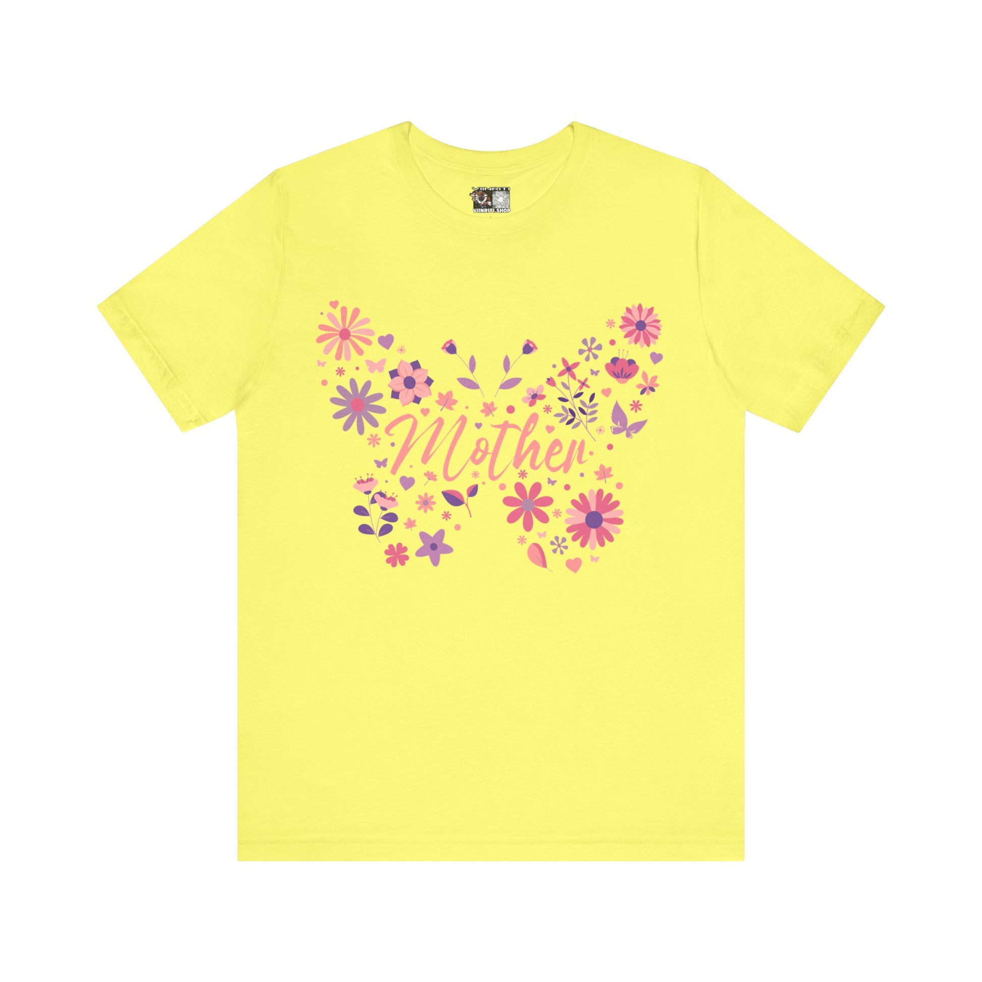Butterfly Mother T-Shirt,Tee for Mom, Floral Gift, Birthday Present, Mother's Day Apparel, Cute Butterfly Design