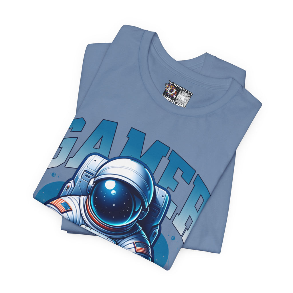Astronaut Gamer T‑Shirt — 'GAMER' Space Controller Tee