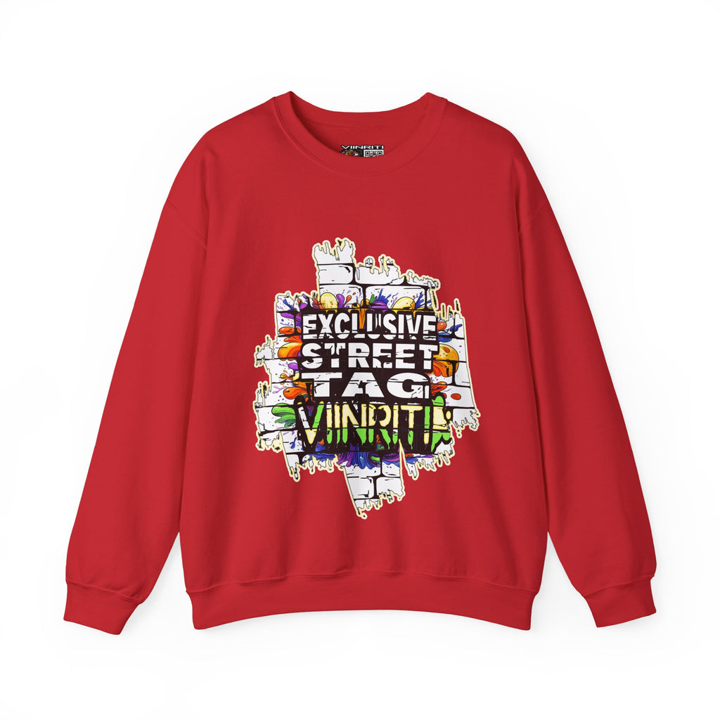 VIINRITI EXCLUSIVE Graffiti 'Exclusive Street Tag' Crewneck Sweatshirt