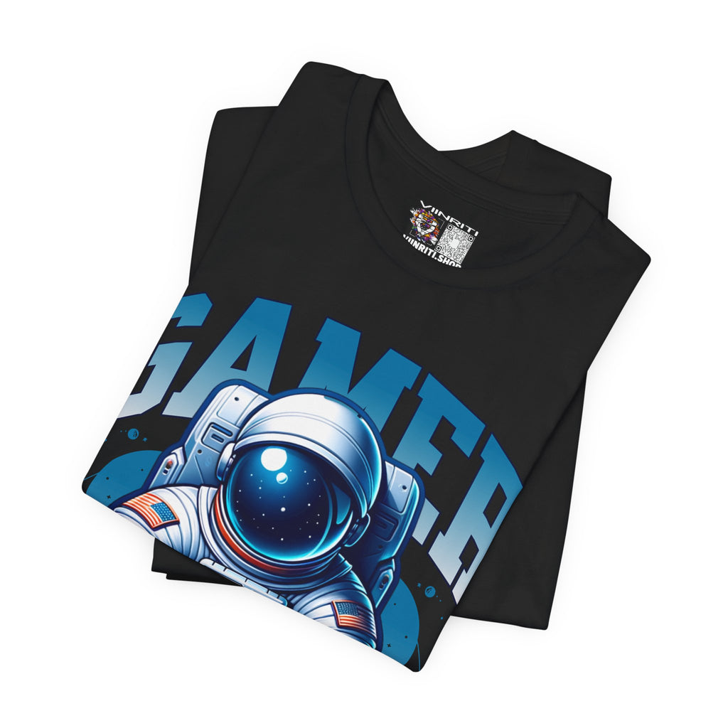 Astronaut Gamer T‑Shirt — 'GAMER' Space Controller Tee