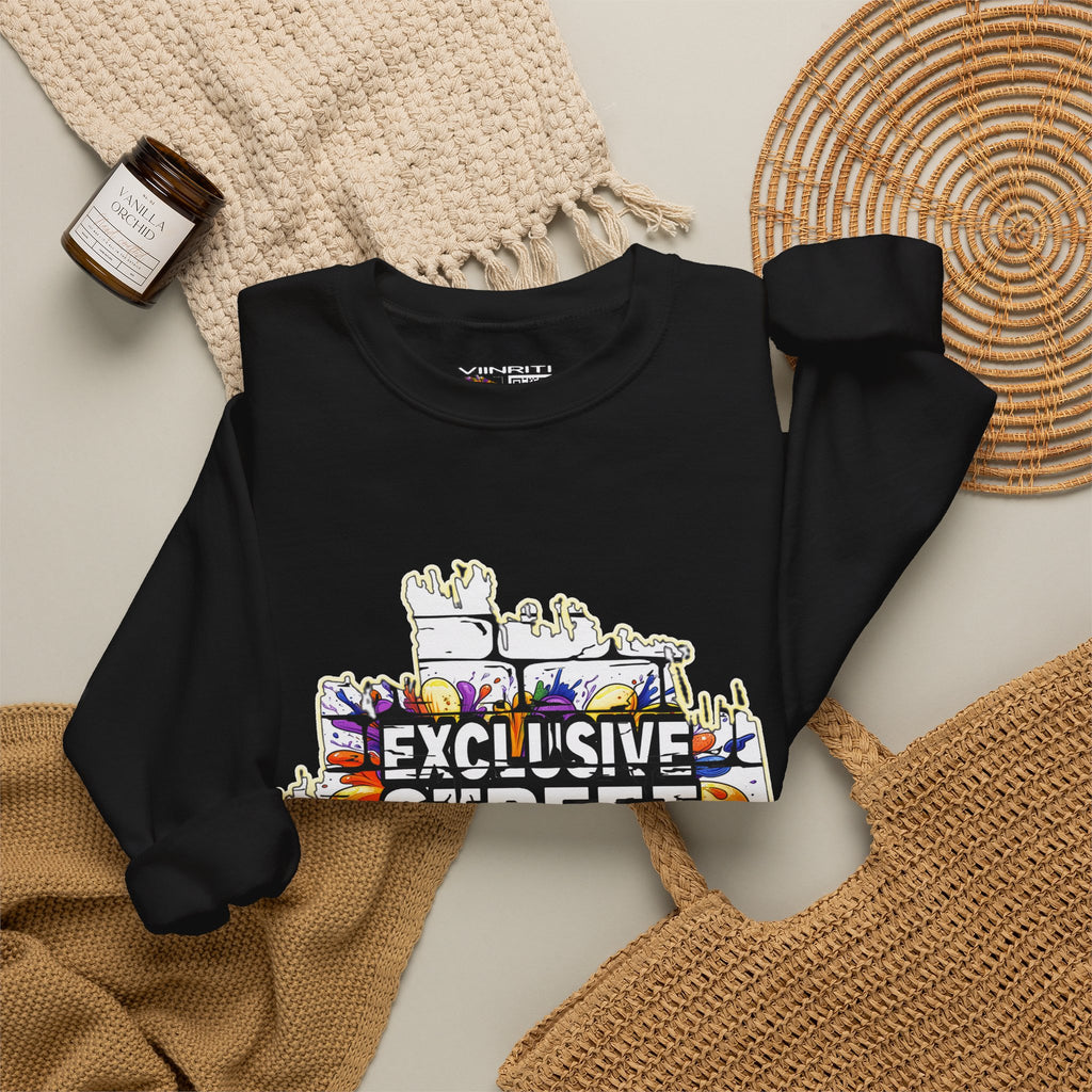 VIINRITI EXCLUSIVE Graffiti 'Exclusive Street Tag' Crewneck Sweatshirt