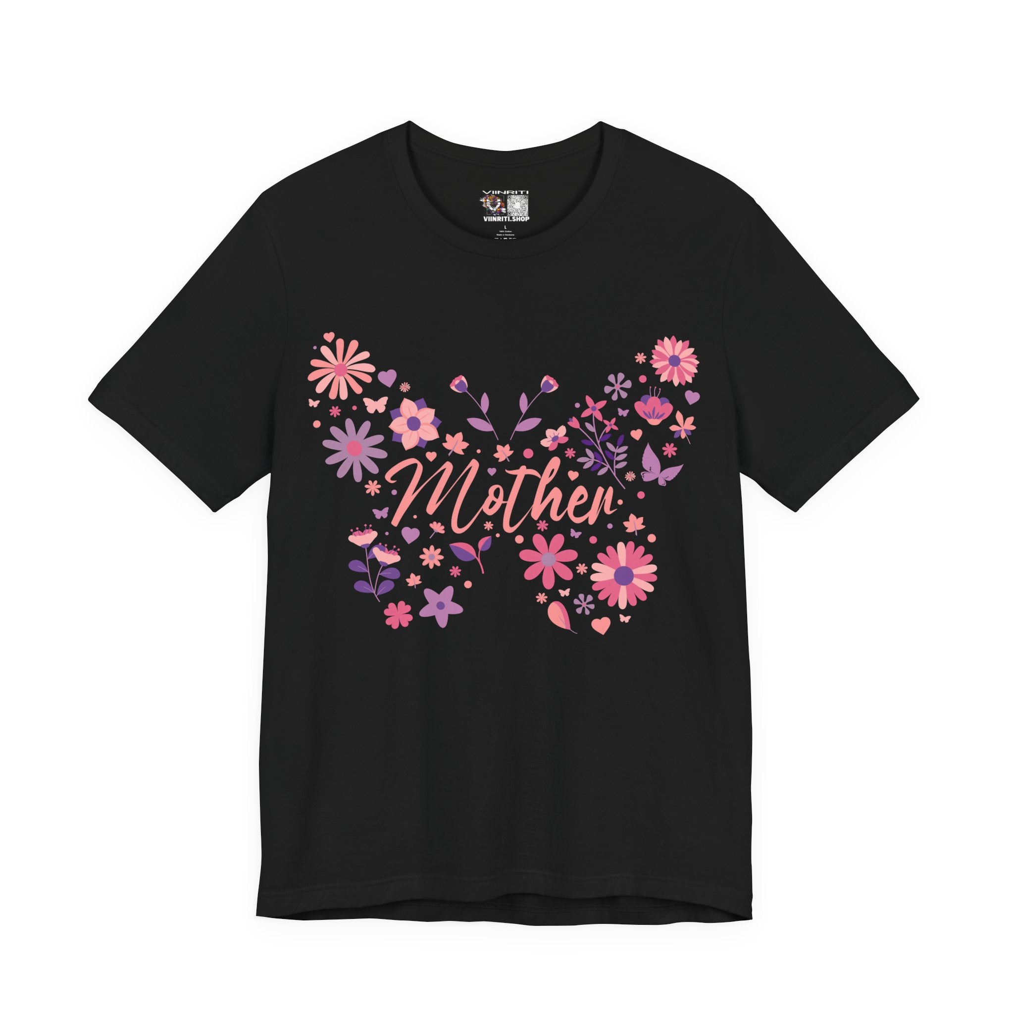 Butterfly Mother T-Shirt,Tee for Mom, Floral Gift, Birthday Present, Mother's Day Apparel, Cute Butterfly Design