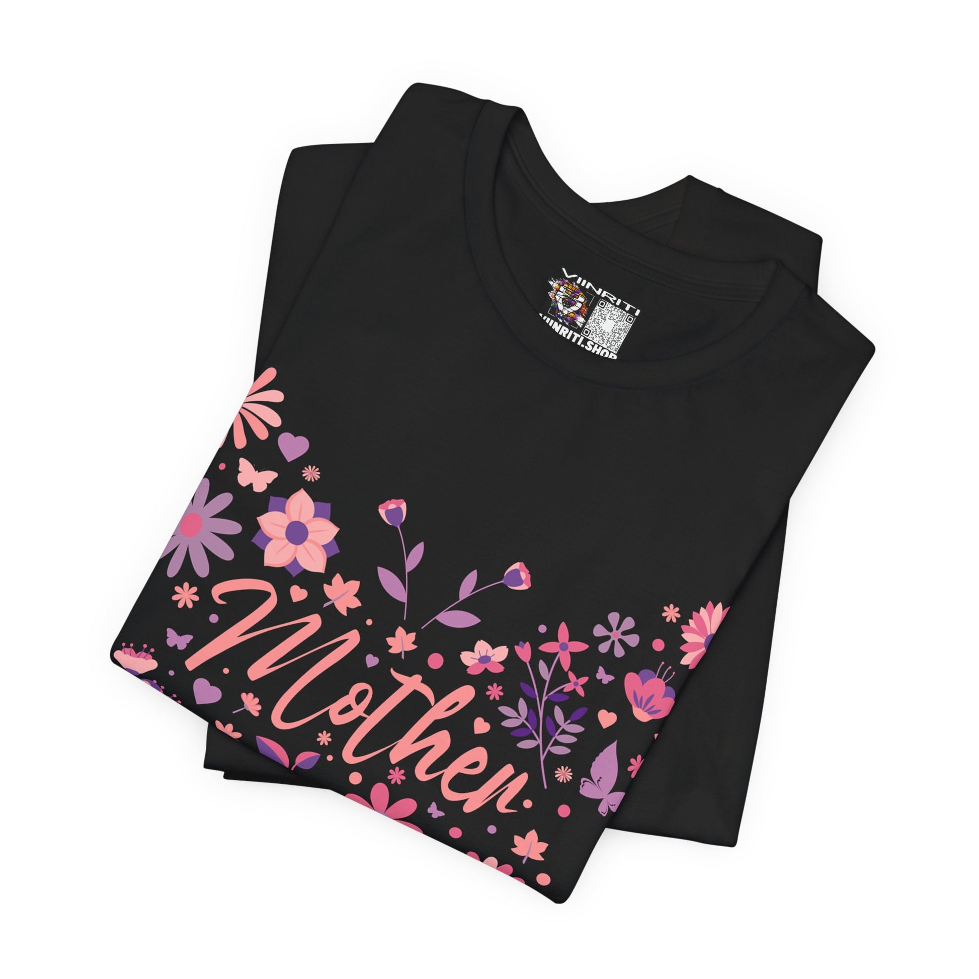 Butterfly Mother T-Shirt,Tee for Mom, Floral Gift, Birthday Present, Mother's Day Apparel, Cute Butterfly Design