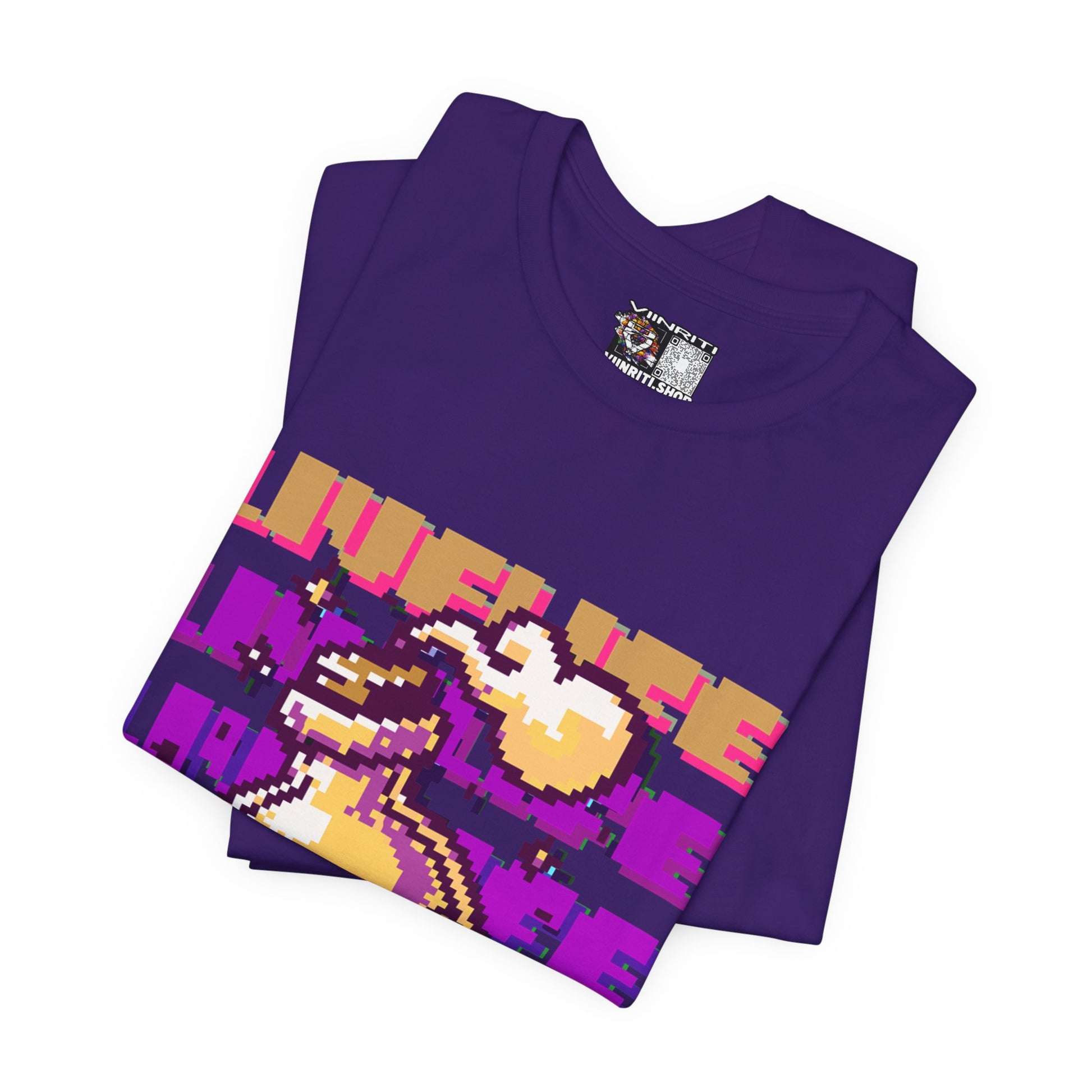Live Life Pixel Frog Graphic Tee — Retro Gaming Nature T-Shirt