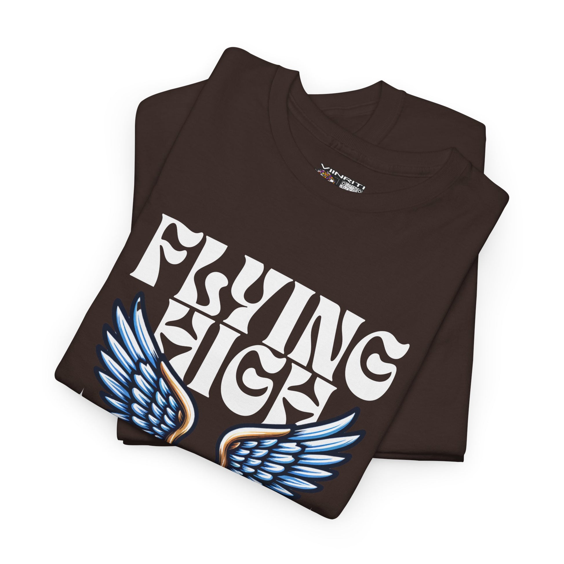 ""Flying High Knowledge T-Shirt — Vintage Winged Book Graphic Tee