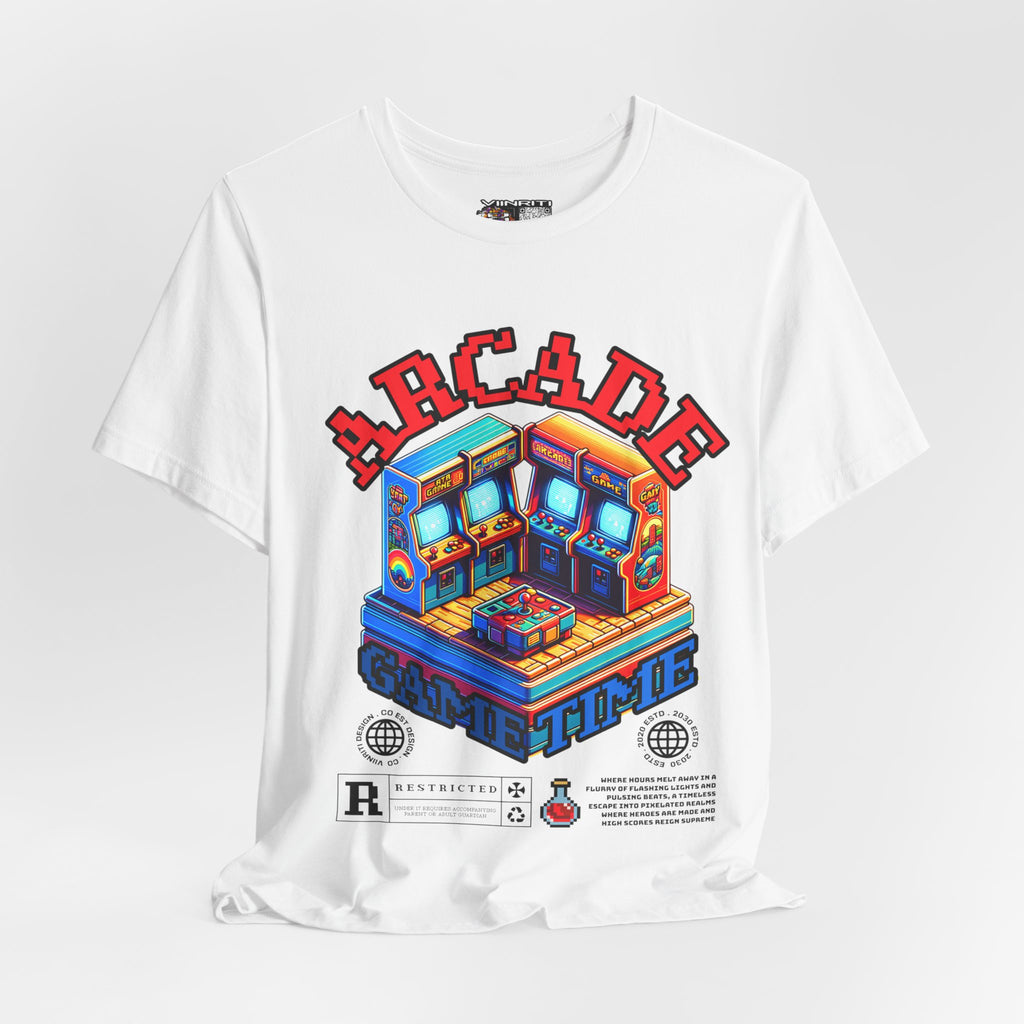 Arcade Game Time Tee — Retro Pixel Arcade Gaming T-Shirt