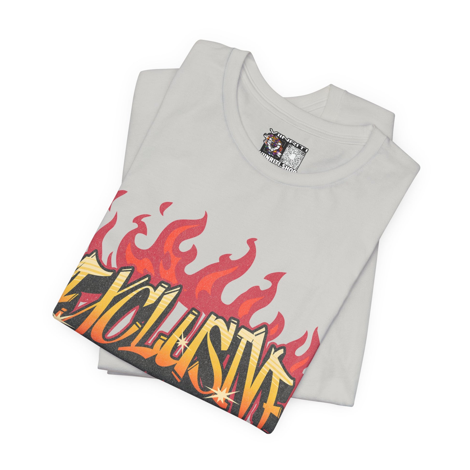 VIINRITI- 'Exclusive' Flame Graphic Streetwear T‑Shirt