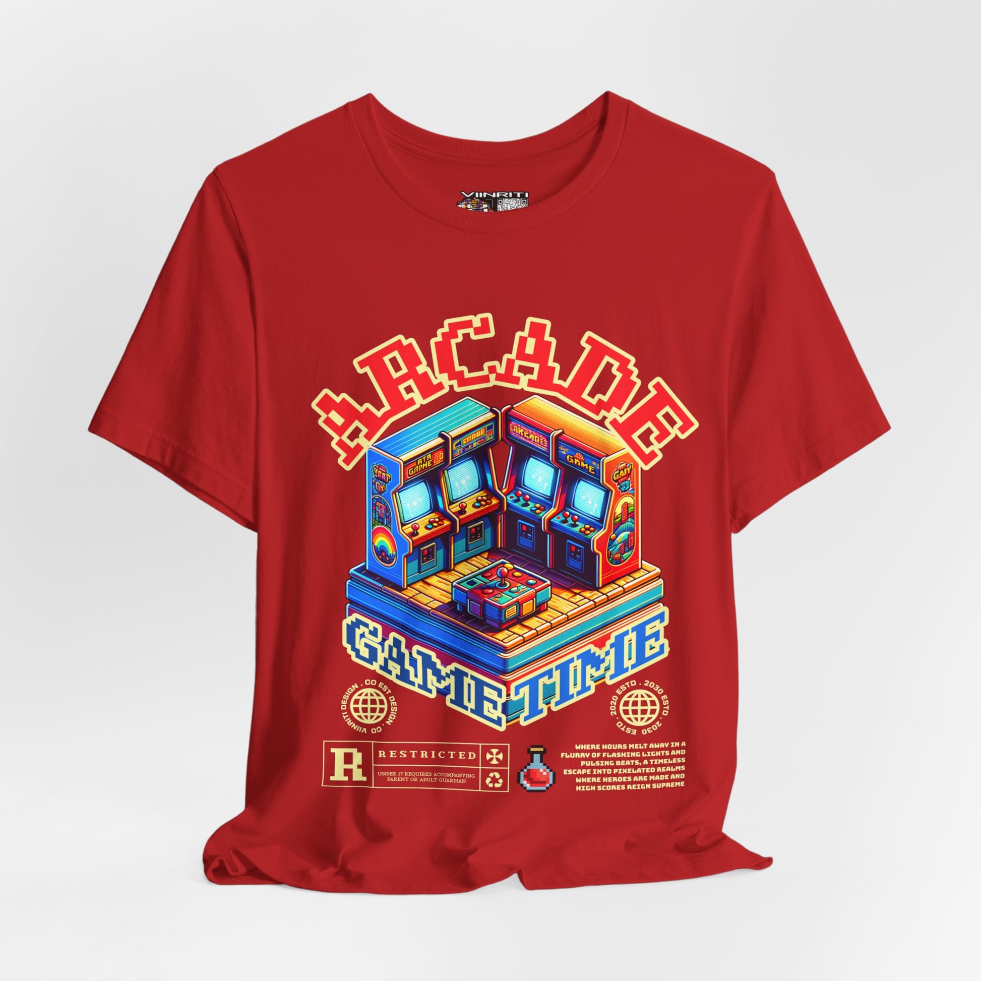 Arcade Game Time Tee — Retro Pixel Arcade Gaming T-Shirt