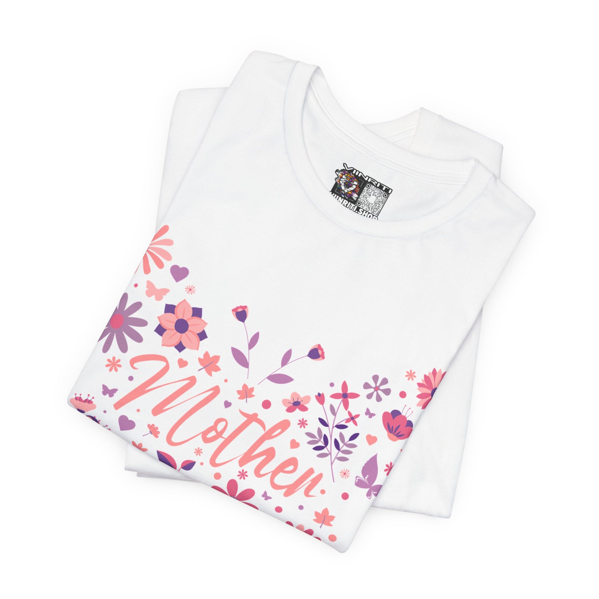Butterfly Mother T-Shirt,Tee for Mom, Floral Gift, Birthday Present, Mother's Day Apparel, Cute Butterfly Design