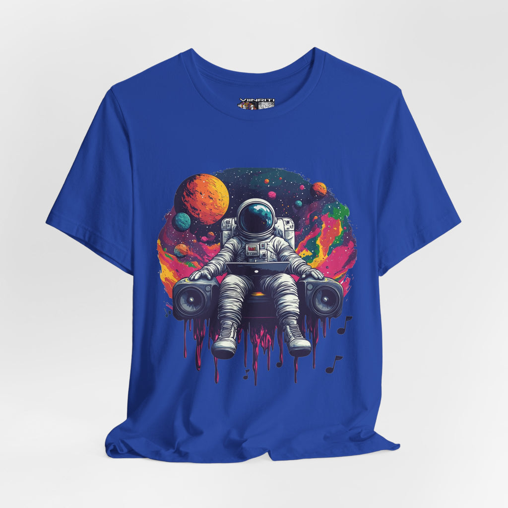 Cosmic Beats Astronaut Tee - Unisex Short Sleeve T-Shirt