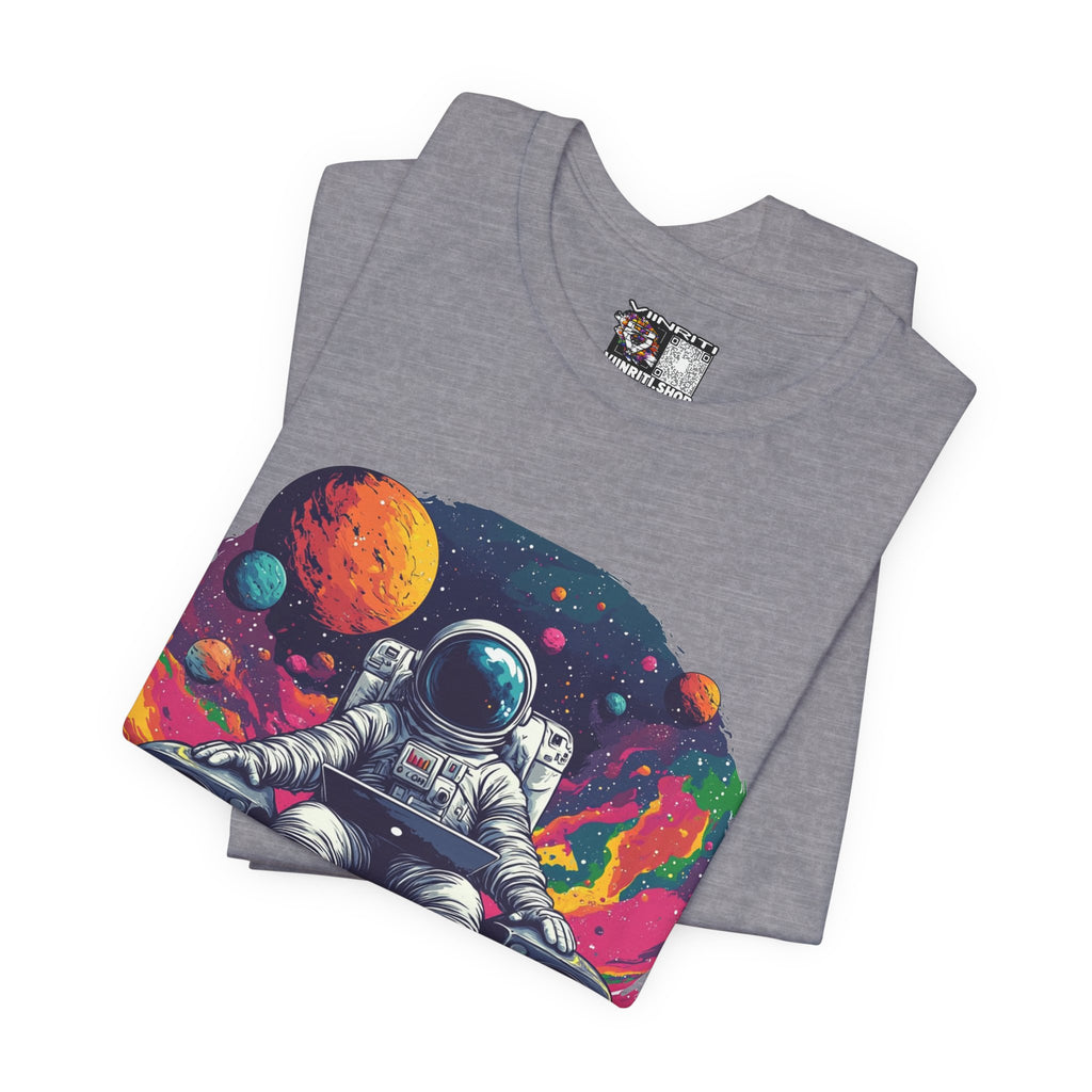Cosmic Beats Astronaut Tee - Unisex Short Sleeve T-Shirt
